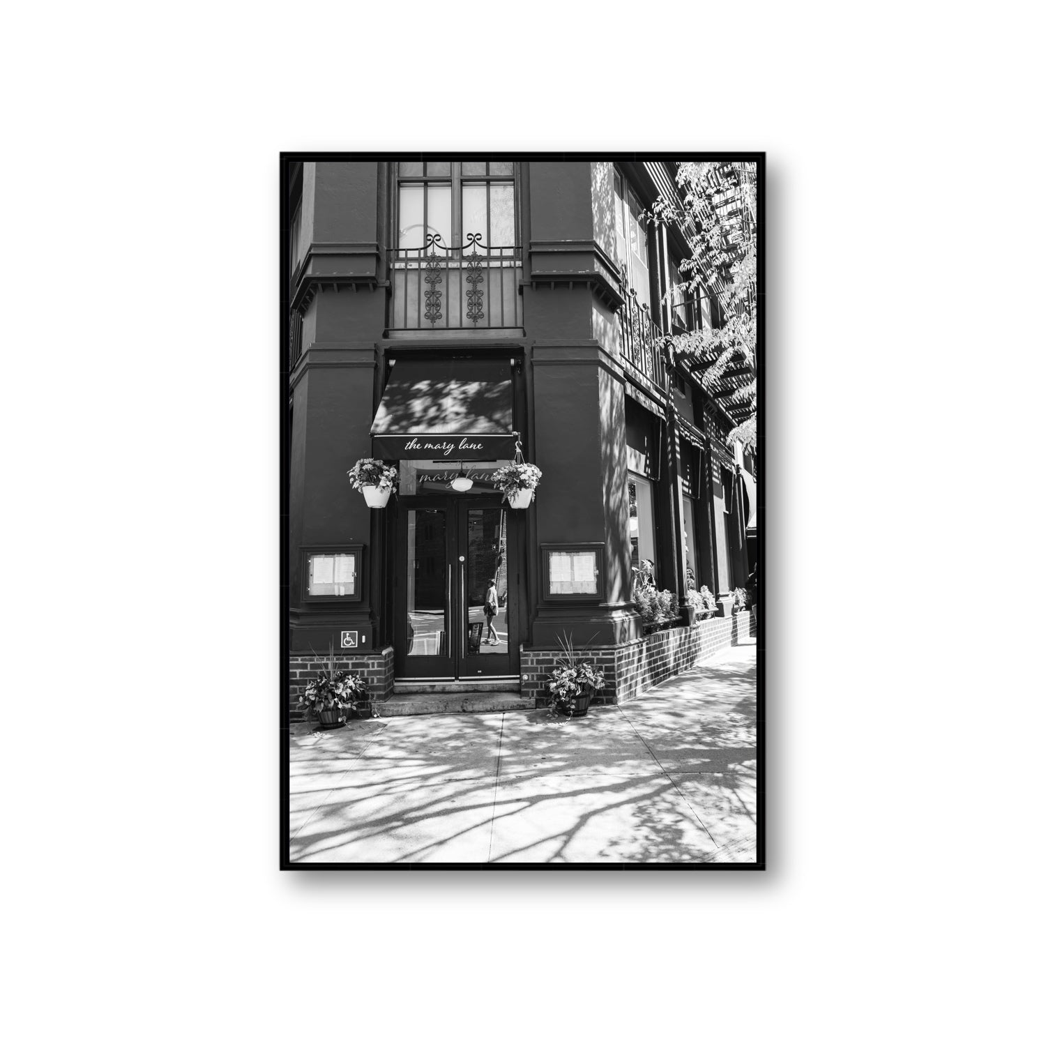 Mary's Corner fine art print, New York, United States, Giant, Black Float Frame, Fine Art Canvas