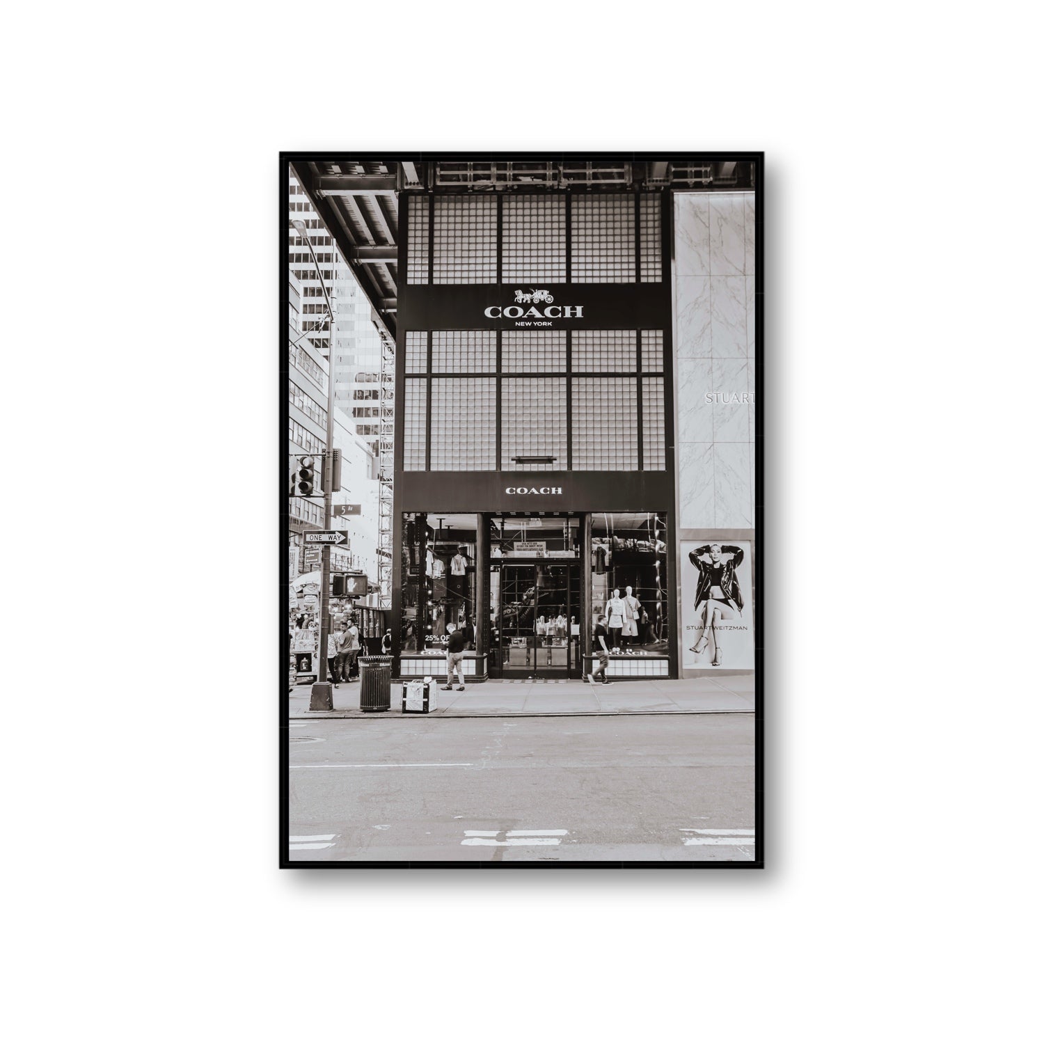 Coach Uptown fine art print, New York, United States, Giant, Black Float Frame, Fine Art Canvas