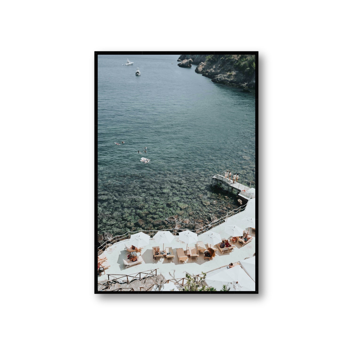 Until The Sun Goes Down Tuscany Italian decor wall art Giant fine art canvas in black float frame