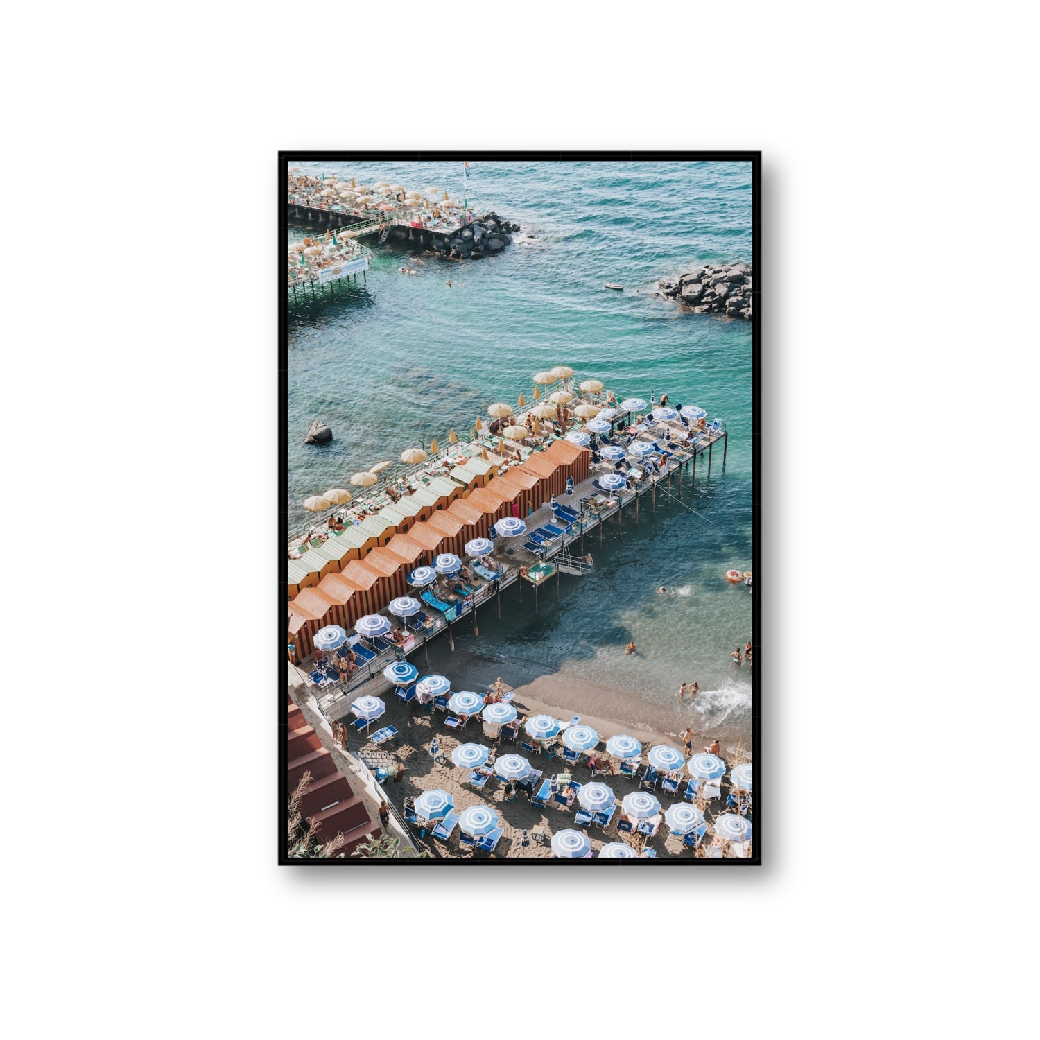 Ocean Fantasy fine art print, Sorrento, Italy, Giant, Black Float Frame, Fine Art Canvas