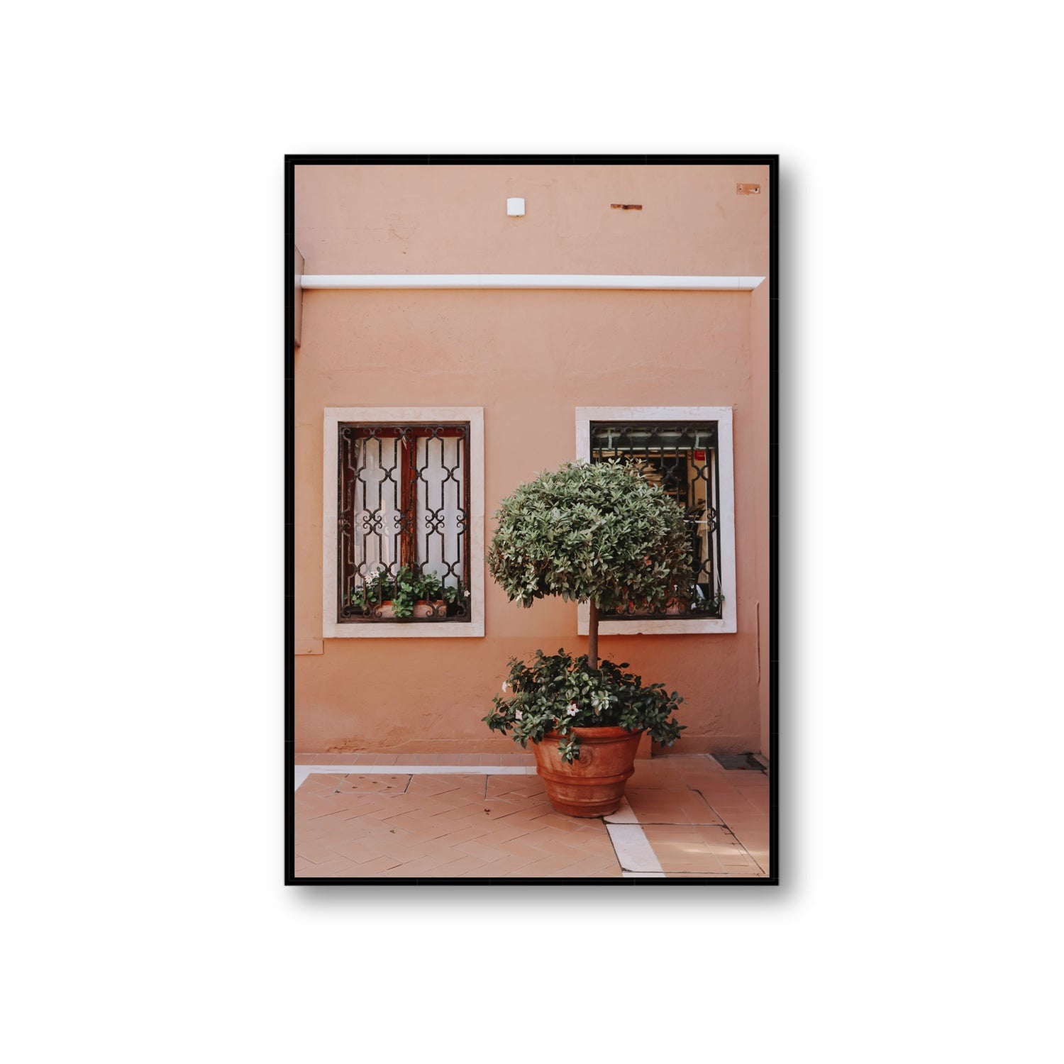 Semplicemente Bello Venice Italian wall art Giant fine art canvas in black float frame