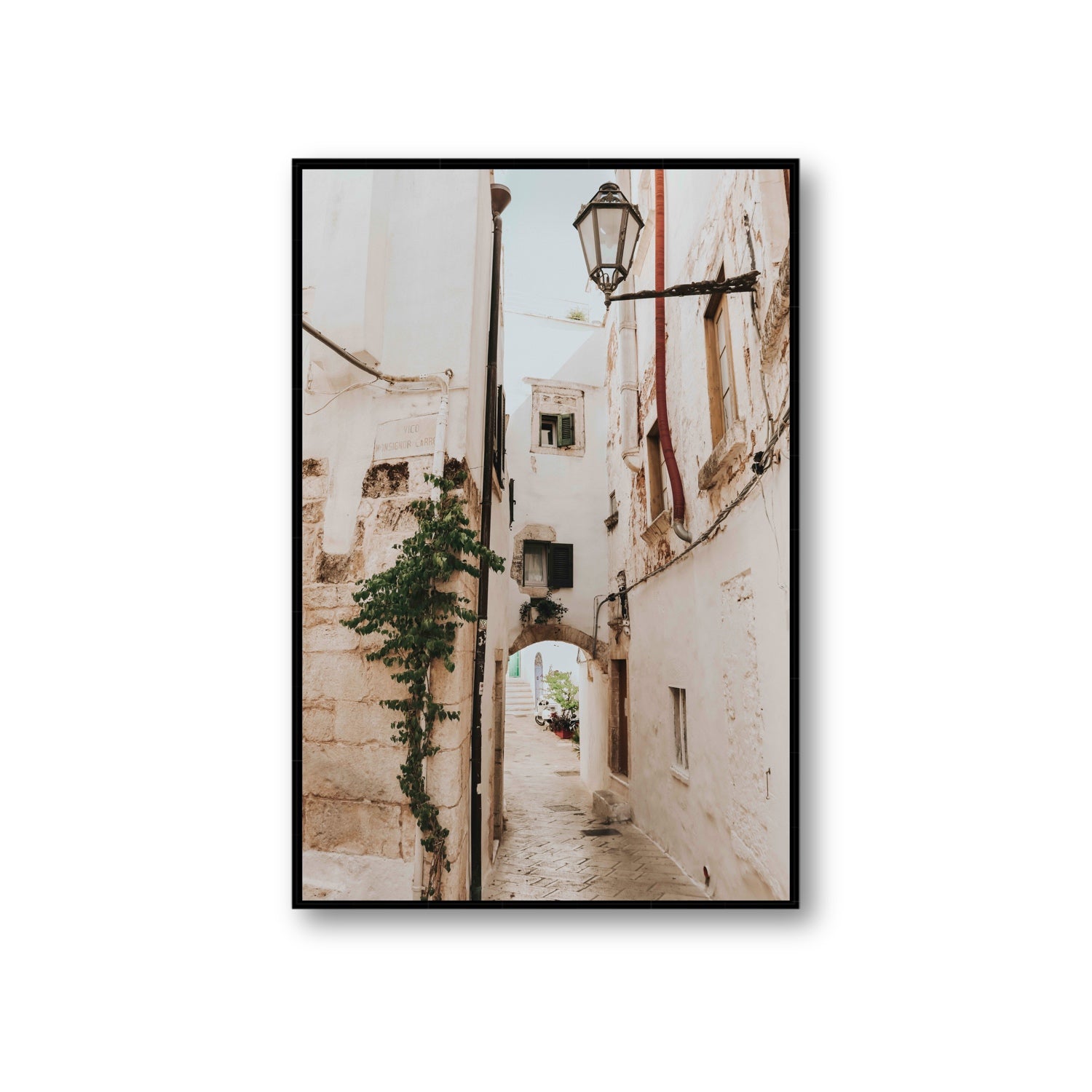 Labyrinth Lanes fine art print, Puglia, Italy, Giant, Black Float Frame, Fine Art Canvas