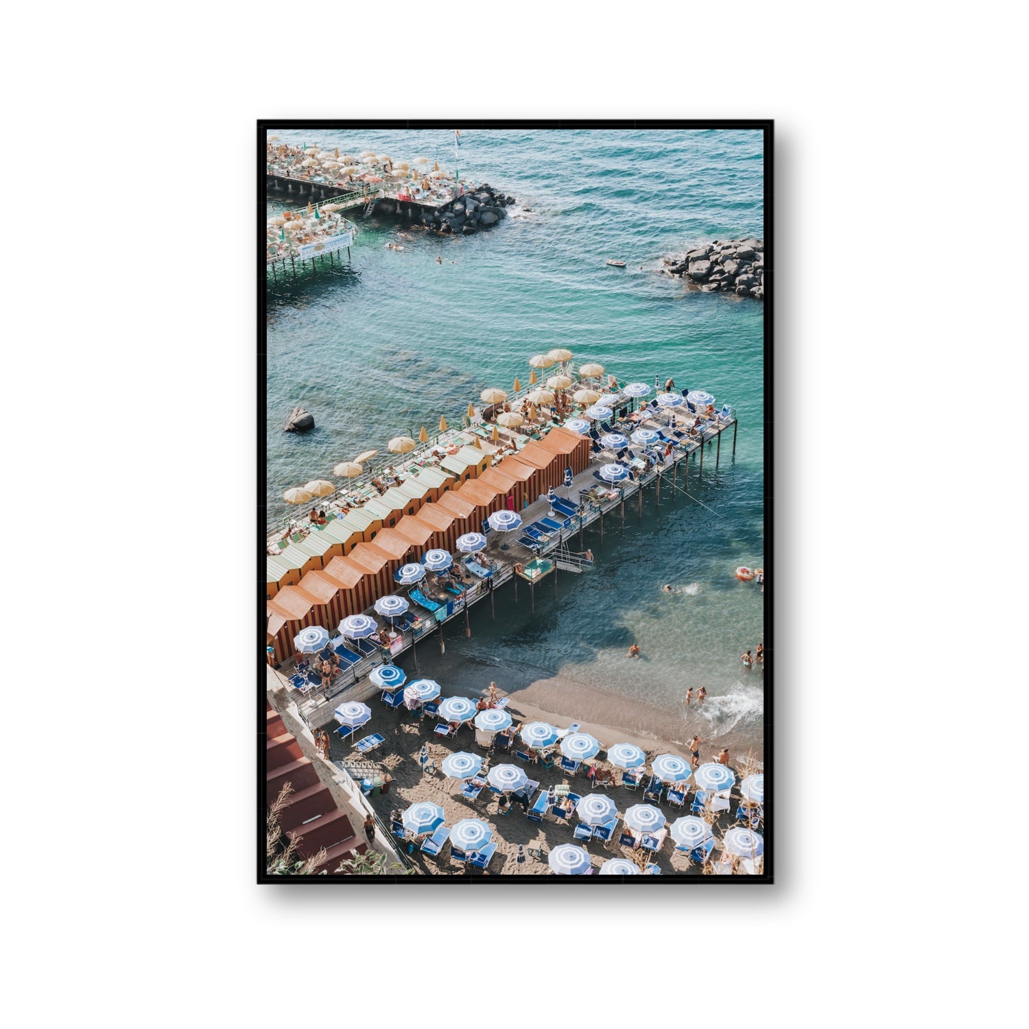 Ocean Fantasy fine art print, Sorrento, Italy, Gallery, Black Float Frame, Fine Art Canvas