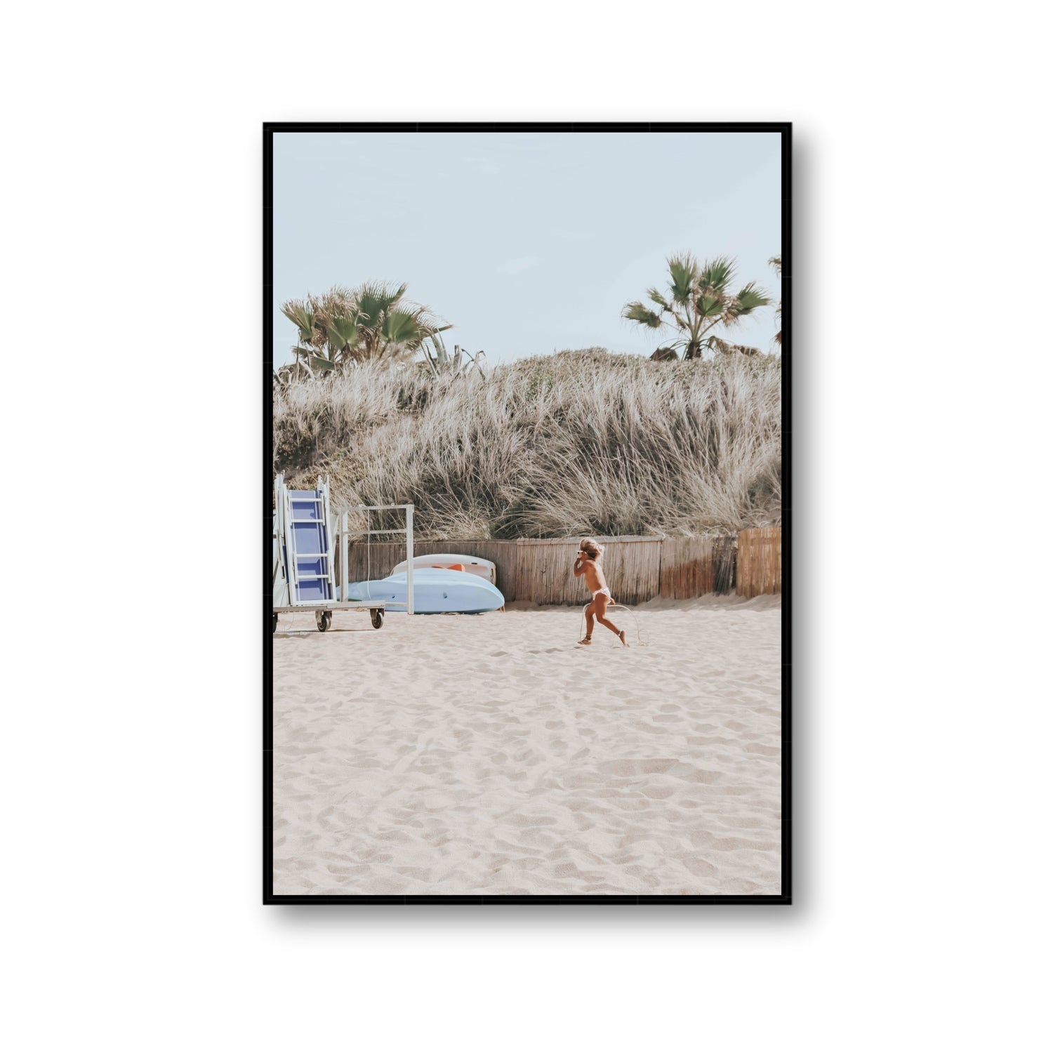 Little Explorer fine art print, Puglia, Italy, Gallery, Black Float Frame, Fine Art Canvas
