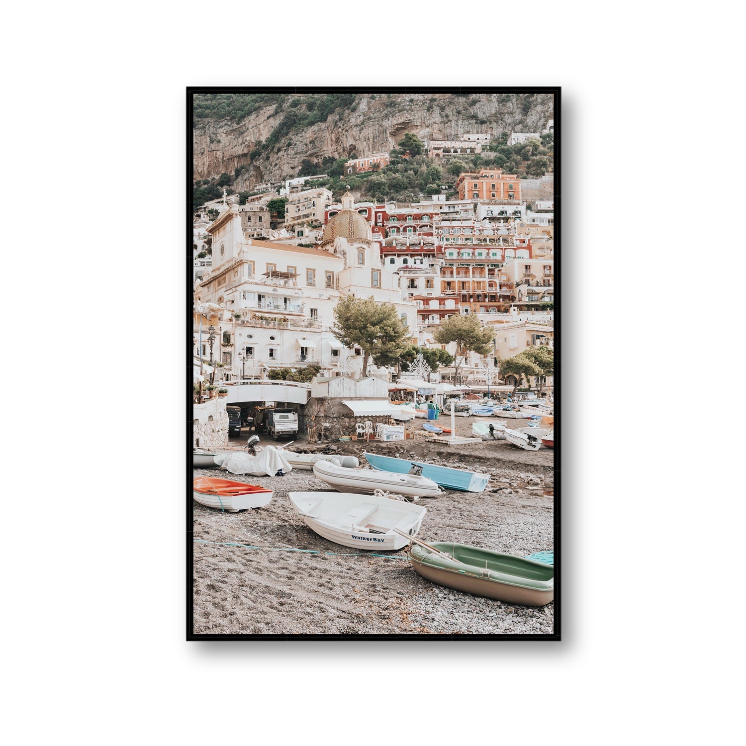 A Memory To Treasure fine art print, Positano, Italy, Gallery, Black Float Frame, Fine Art Canvas