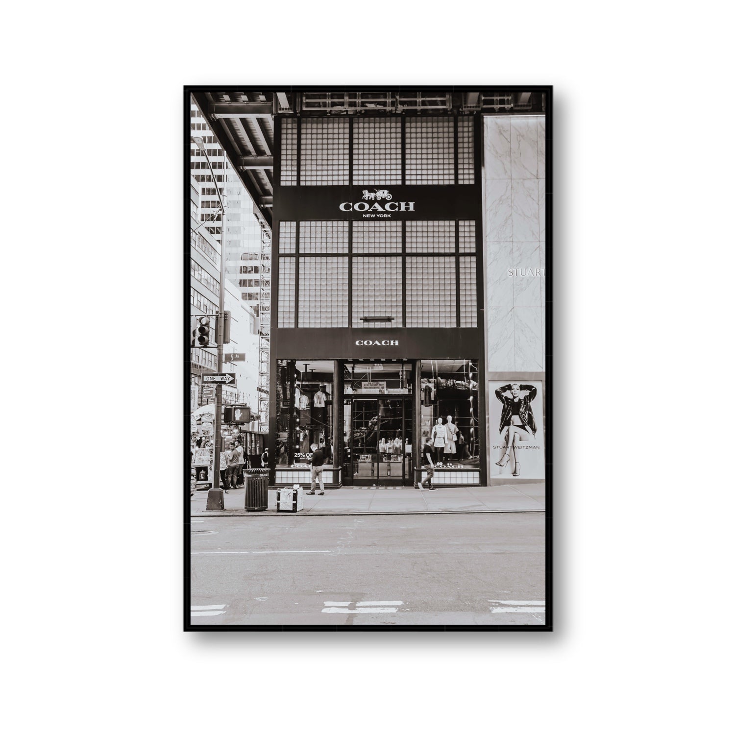 Coach Uptown fine art print, New York, United States, Gallery, Black Float Frame, Fine Art Canvas