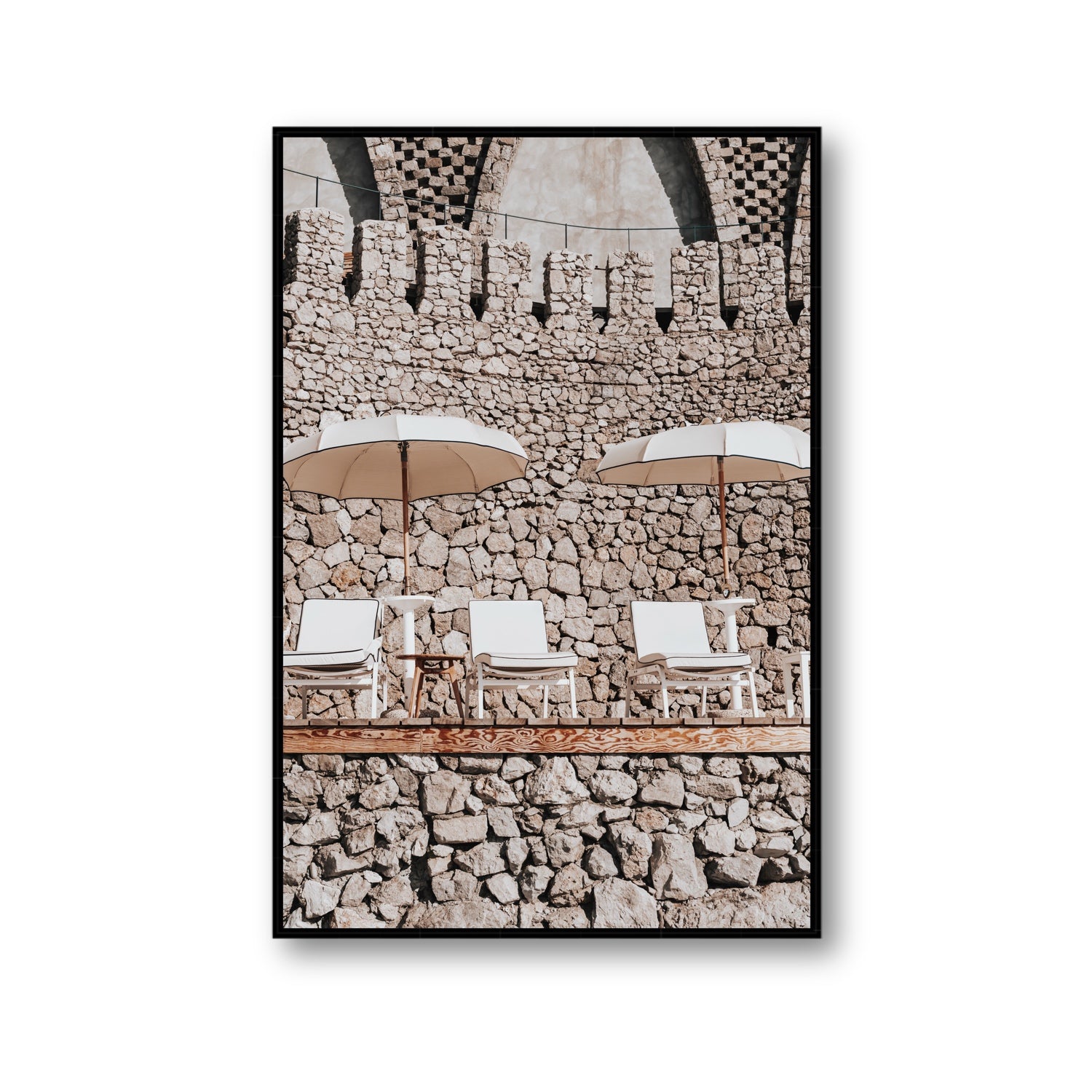 Pietra Amalfitana fine art print, Amalfi, Italy, luxury escapes artwork, Gallery, Black Float Frame, Fine Art Canvas