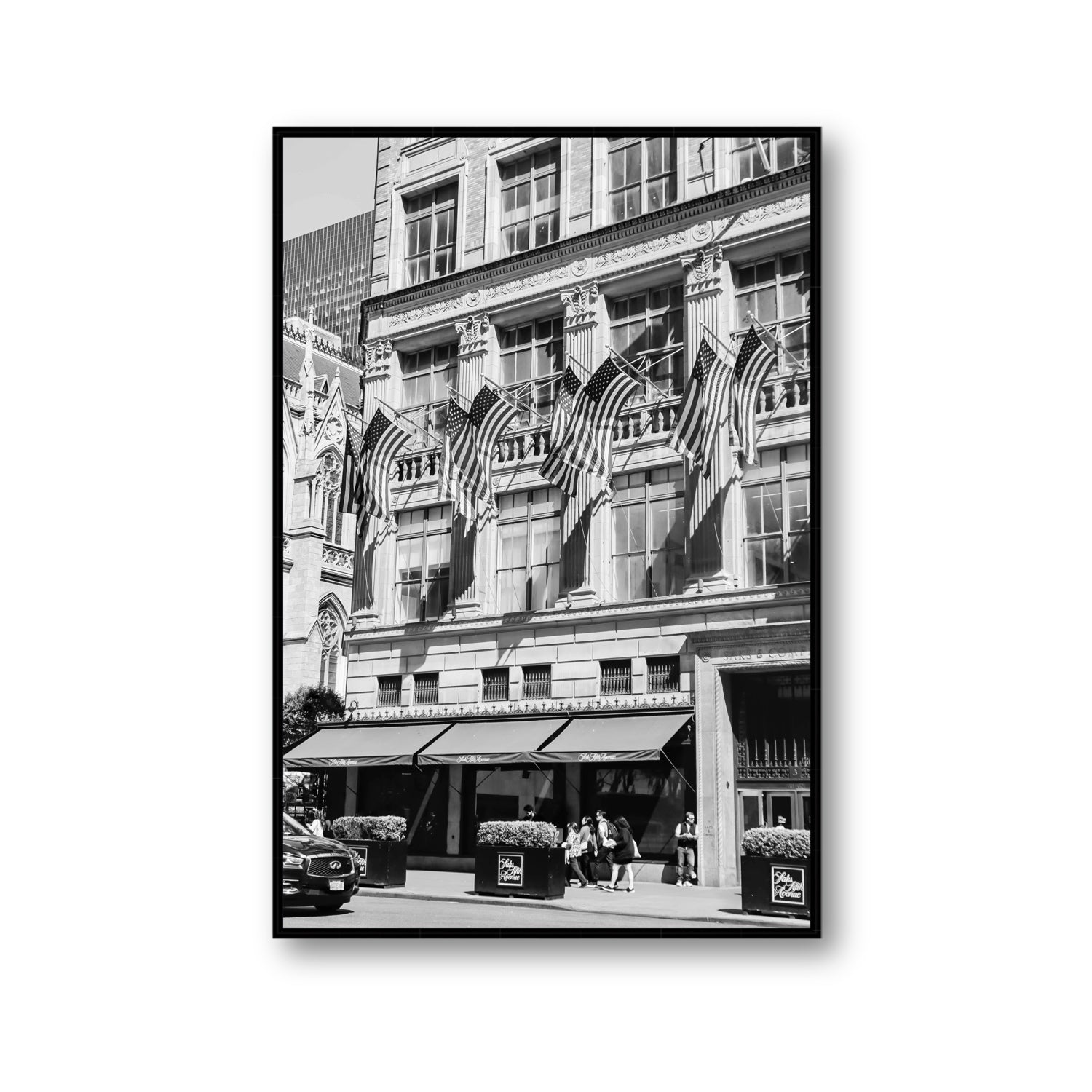 Luxury On Fifth fine art print, New York, United States, Gallery, Black Float Frame, Fine Art Canvas