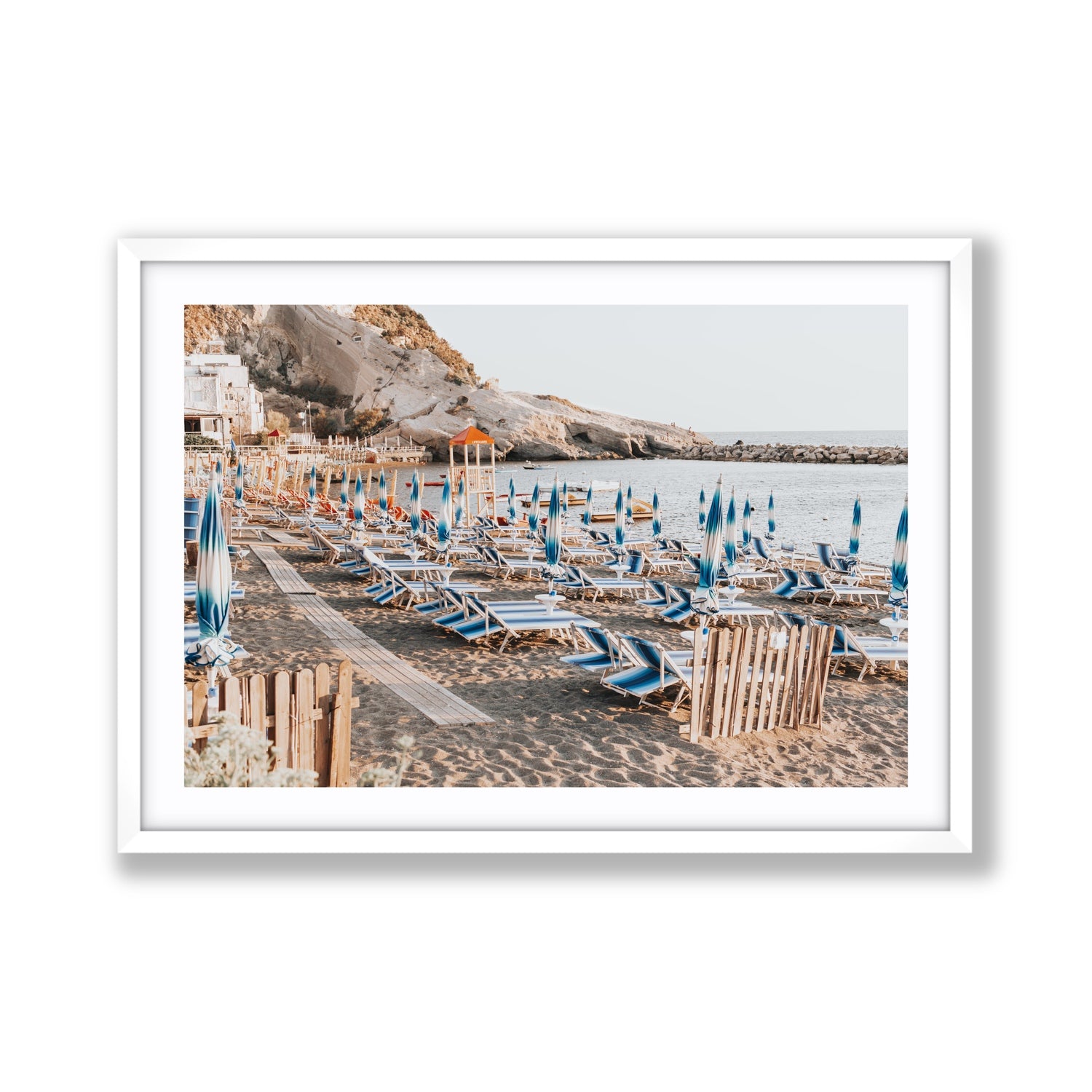 Sandy Daydreams fine art print, Ischia, Italy, Giant, White Frame · Matboard, Fine Art Print