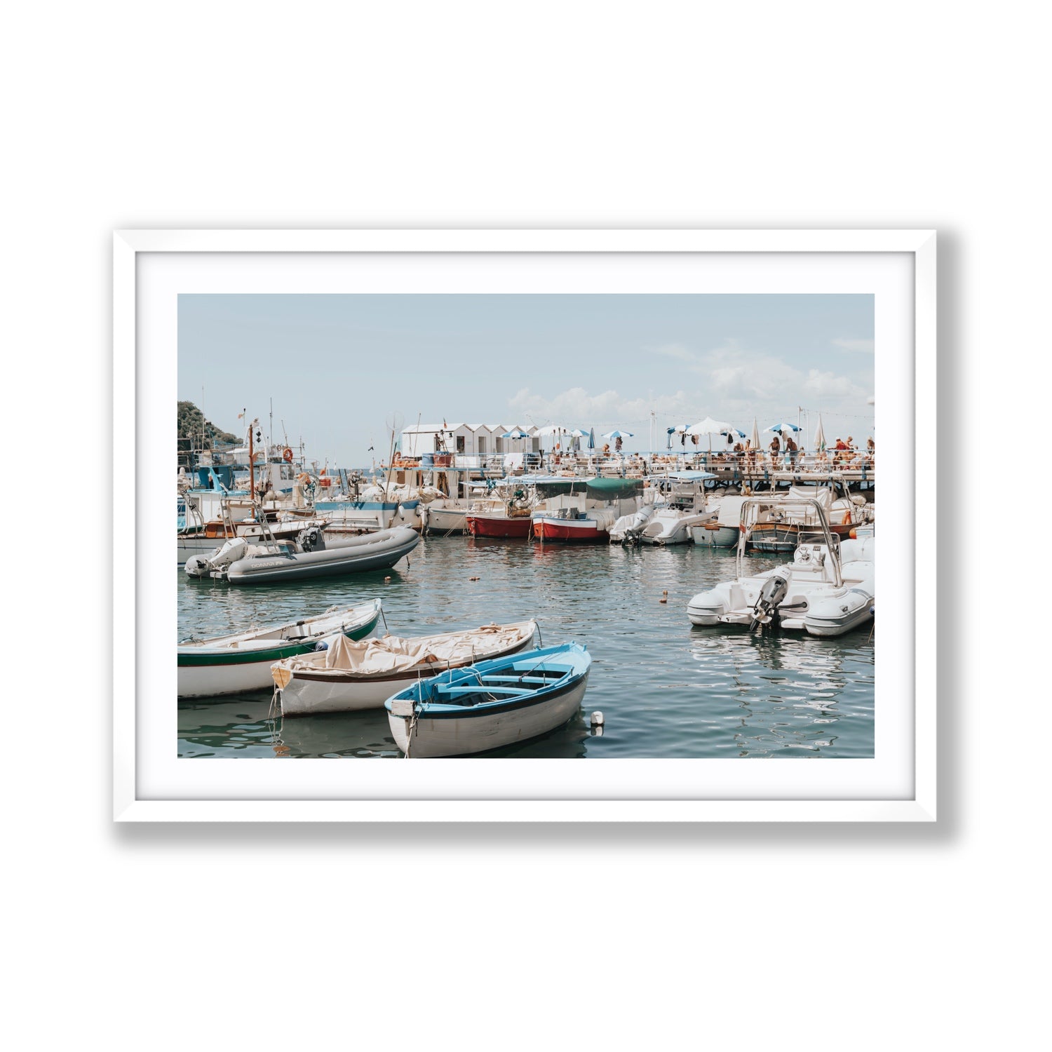 Antico Porto fine art print, Sorrento, Italy, Giant, White Frame · Matboard, Fine Art Print
