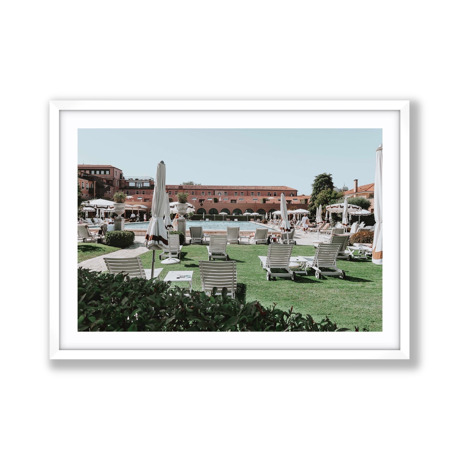 Arrigo Venice Italian wall art Giant fine art print in white frame with matboard
