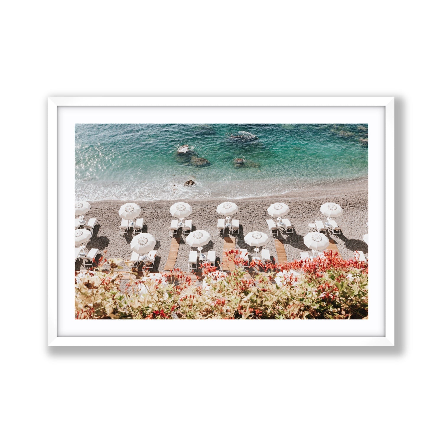 Coastal Charms fine art print, Amalfi, Italy, Giant, White Frame · Matboard, Fine Art Print