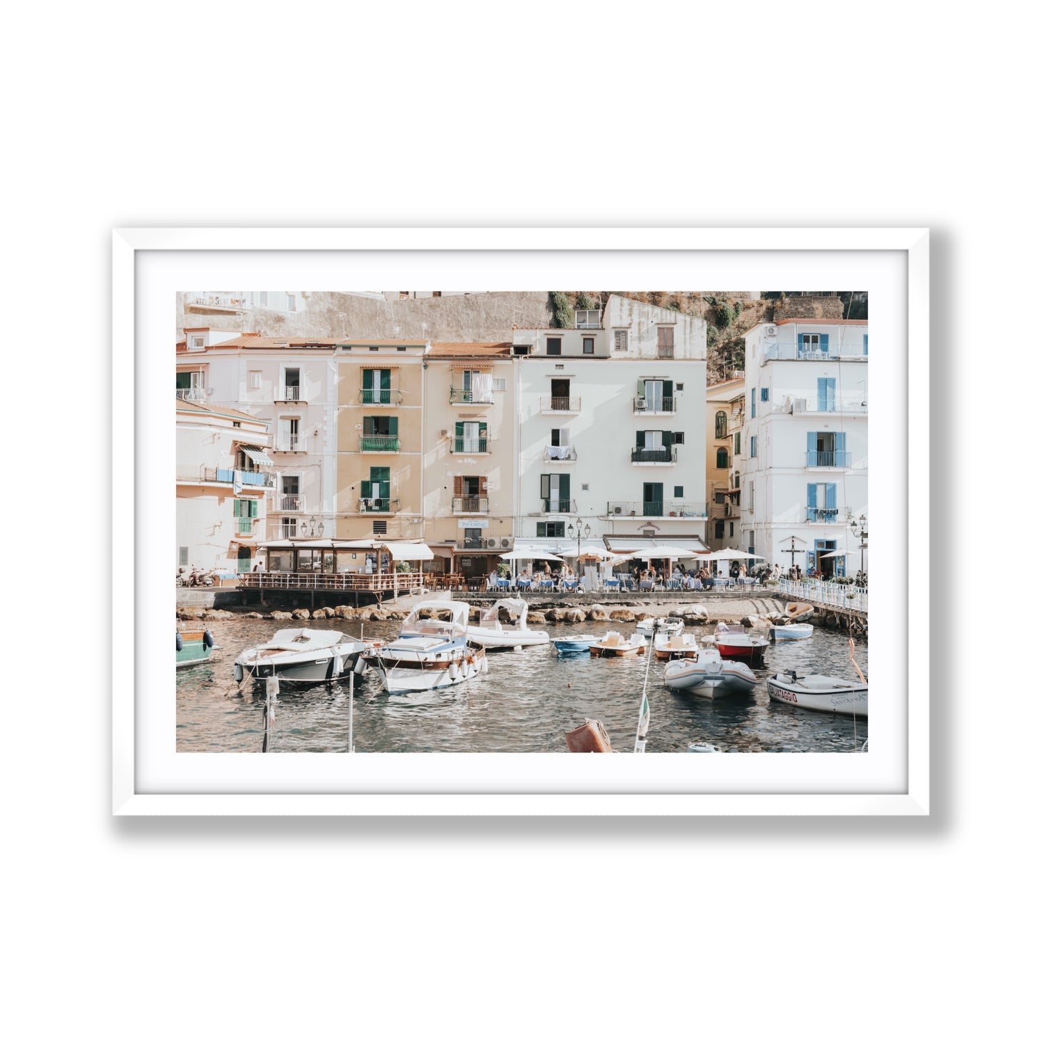 L'Insenatura fine art print, Sorrento, Italy, Giant, White Frame · Matboard, Fine Art Print