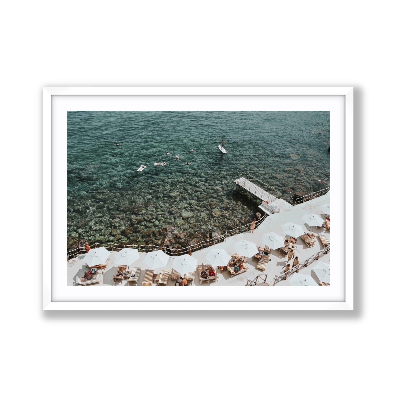 Our Tuscan Dream Tuscany Italian wall art Giant fine art print in white frame with matboard