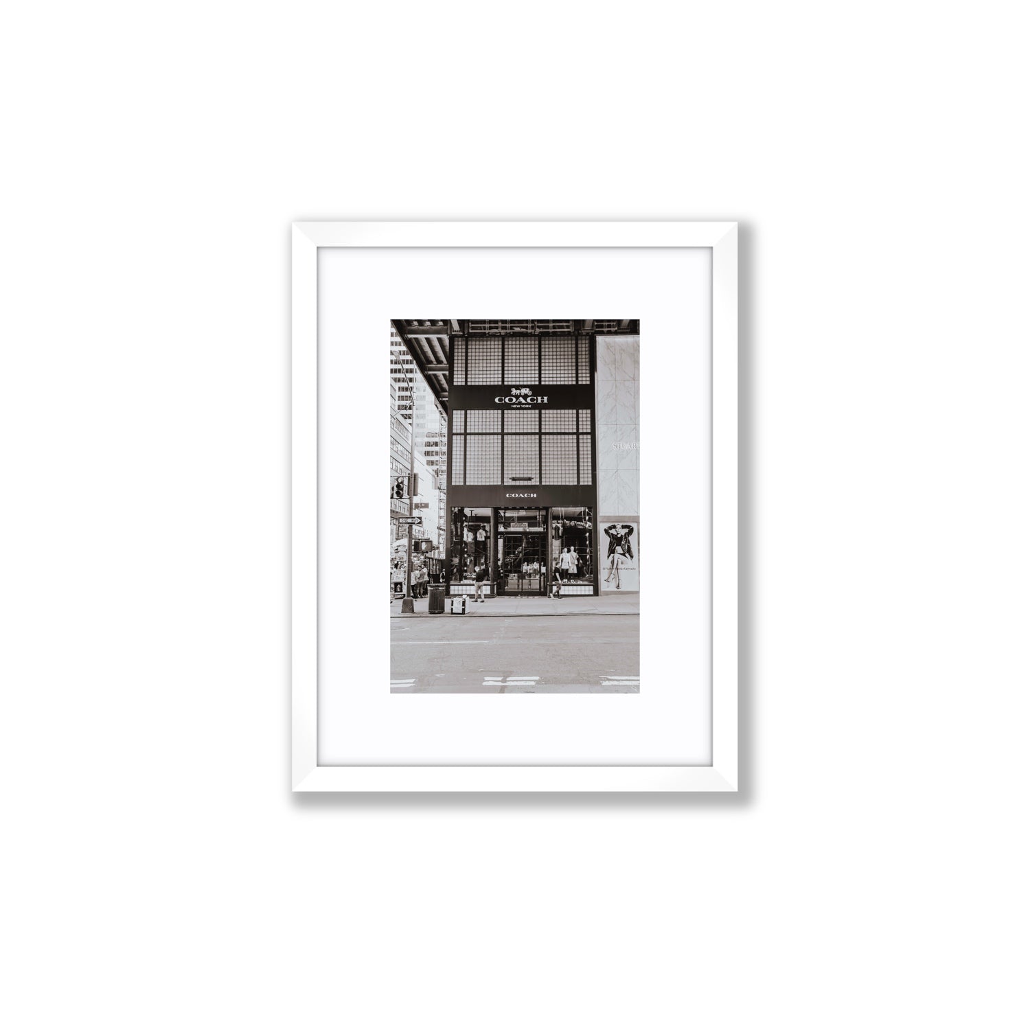 Coach Uptown fine art print, New York, United States, Small, White Frame · Matboard, Fine Art Print