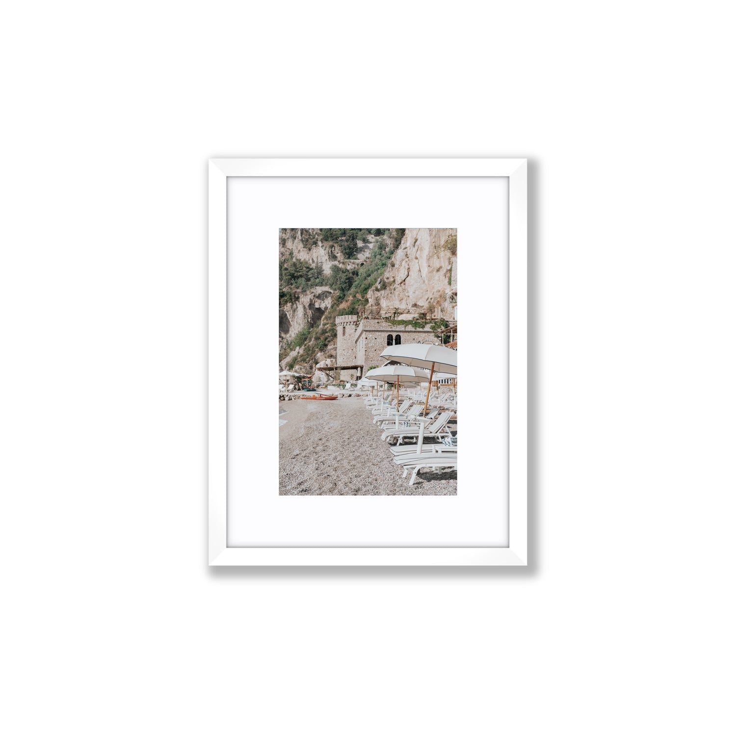 La Villeggiatura fine art print, Amalfi, Italy, luxury escapes artwork, Small, White Frame · Matboard, Fine Art Print