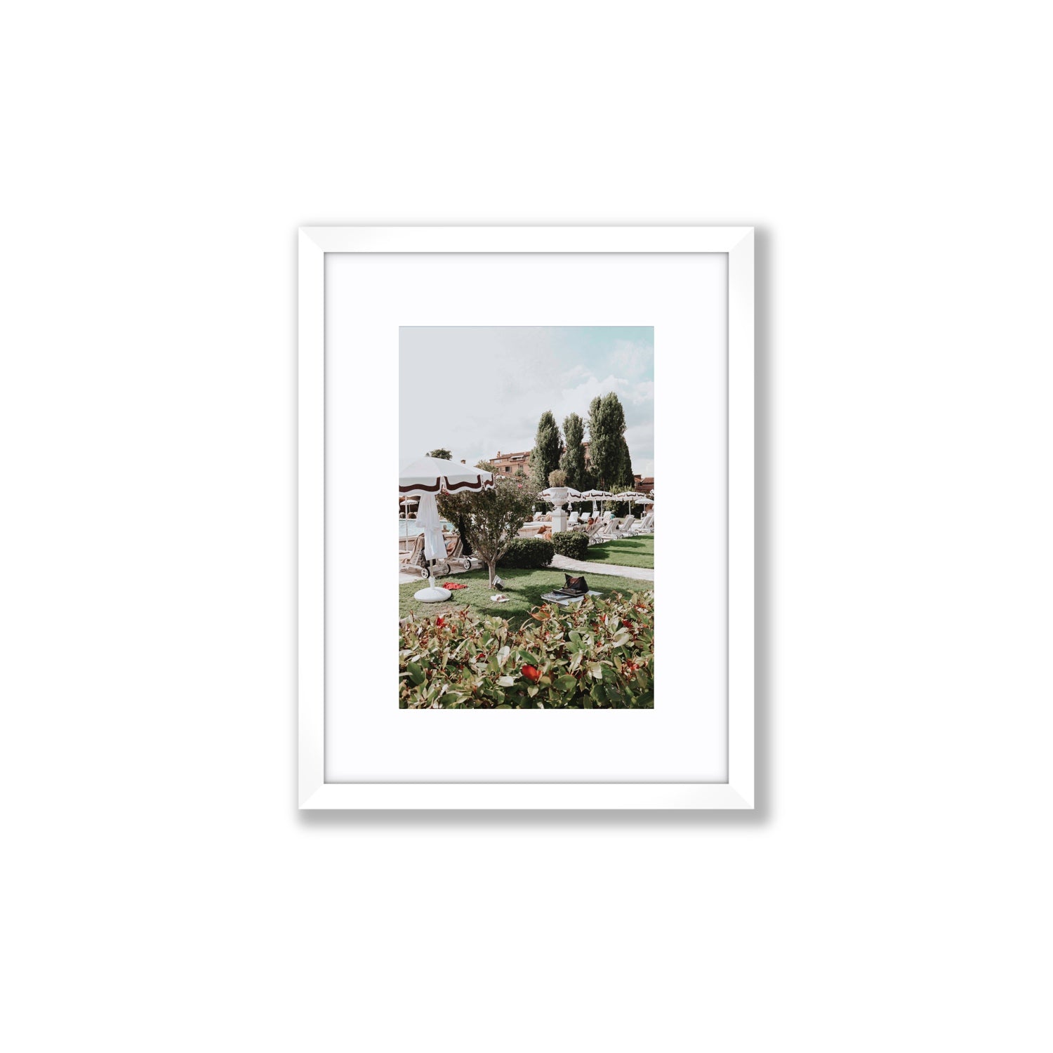La Serenissima Venice Italian wall art Small fine art print in white frame with matboard