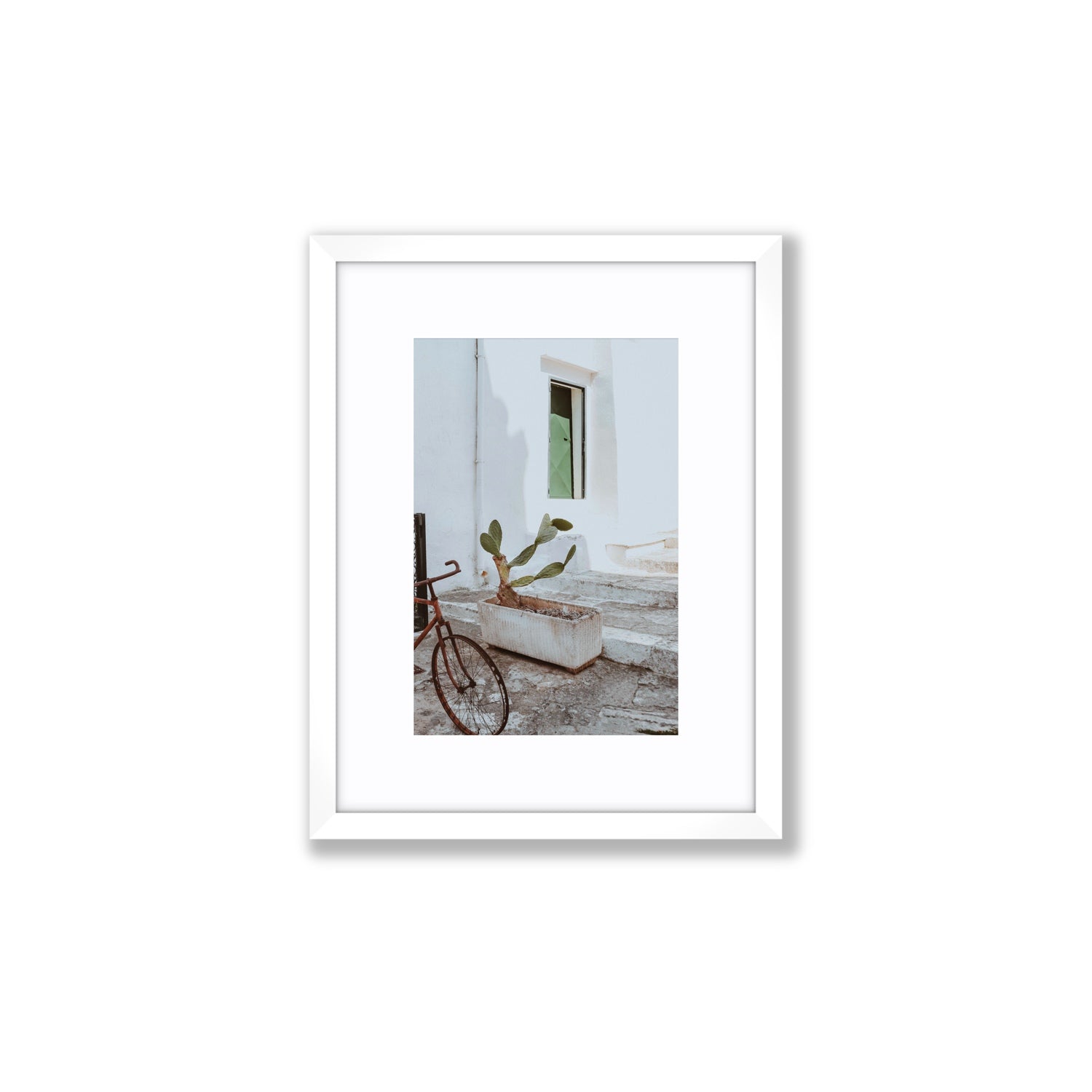Simple Harmony fine art print, Puglia, Italy, Small, White Frame · Matboard, Fine Art Print