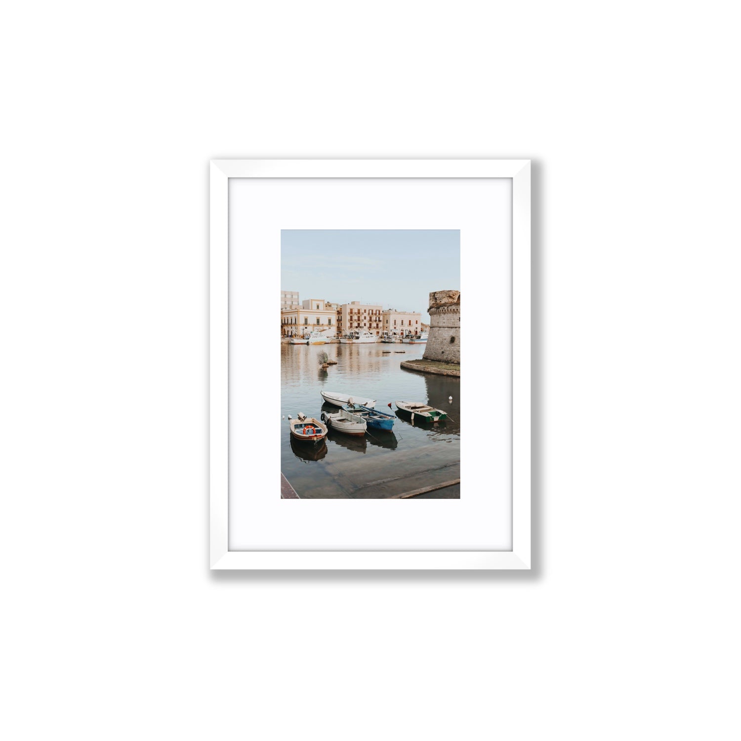 Fishing Legacy fine art print, Puglia, Italy, Small, White Frame · Matboard, Fine Art Print