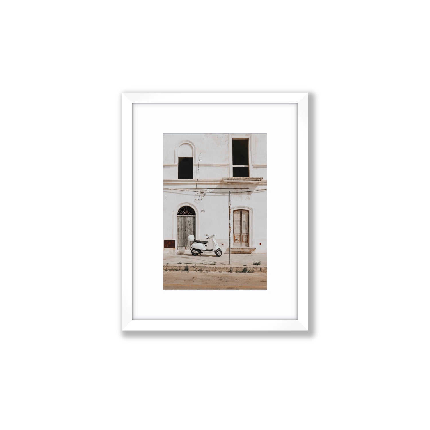 Radiant Ride fine art print, Puglia, Italy, Small, White Frame · Matboard, Fine Art Print
