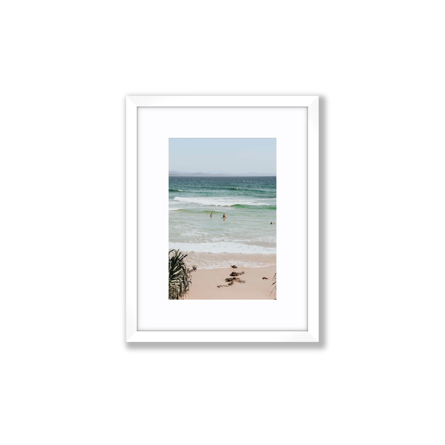 Lets Go Trippin' fine art print, Byron Bay, Australia, Small, White Frame · Matboard, Fine Art Print