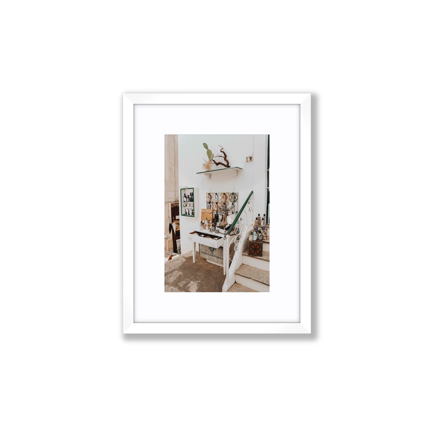 Liquid Gold fine art print, Puglia, Italy, Small, White Frame · Matboard, Fine Art Print