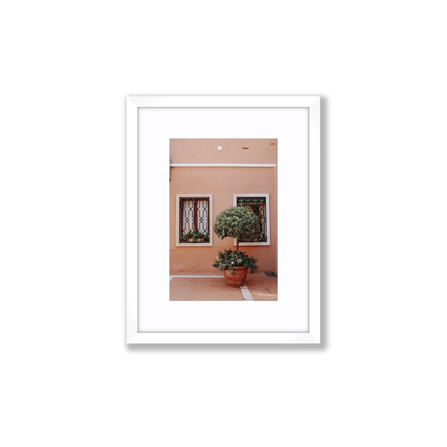 Semplicemente Bello Venice Italian wall art Small fine art print in white frame with matboard
