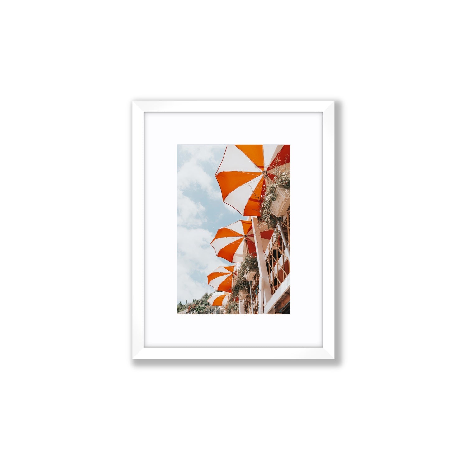 Mantienilo Semplice fine art print, Positano, Italy, Small, White Frame · Matboard, Fine Art Print