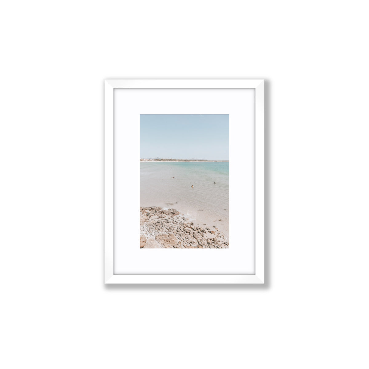 Sweet Serotonin fine art print, Noosa, Australia, coastal scenes artwork, Small, White Frame · Matboard, Fine Art Print