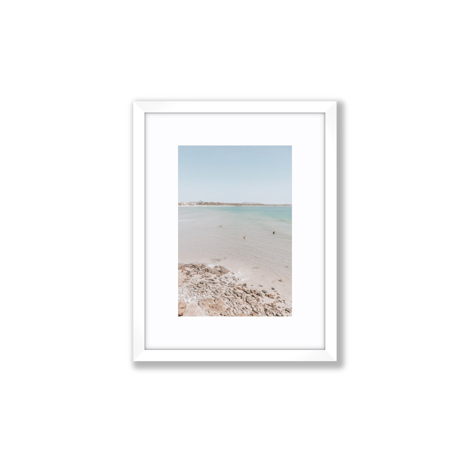 Sweet Serotonin fine art print, Noosa, Australia, coastal scenes artwork, Small, White Frame · Matboard, Fine Art Print