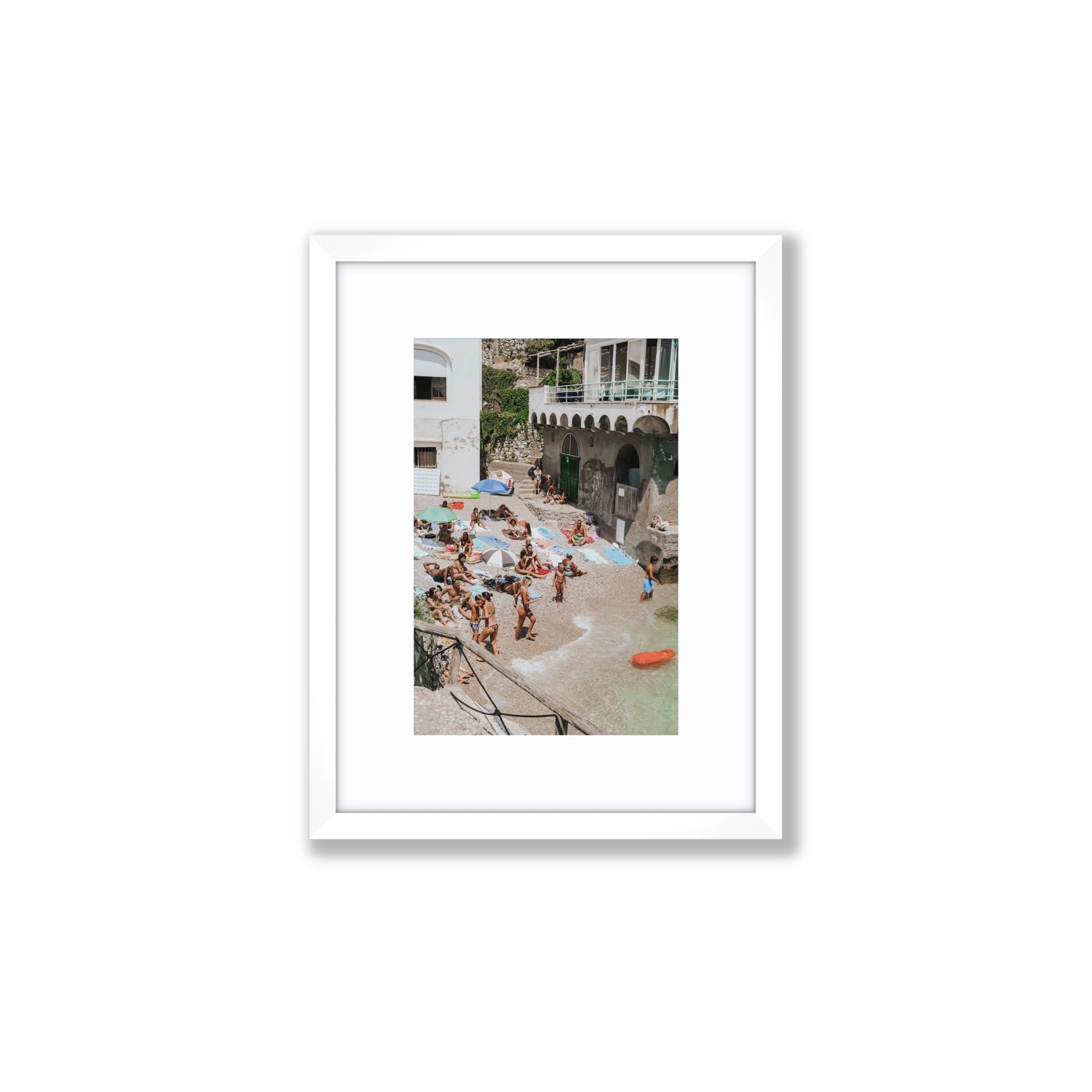 The Sunbathers Oasis fine art print, Capri, Italy, Small, White Frame · Matboard, Fine Art Print