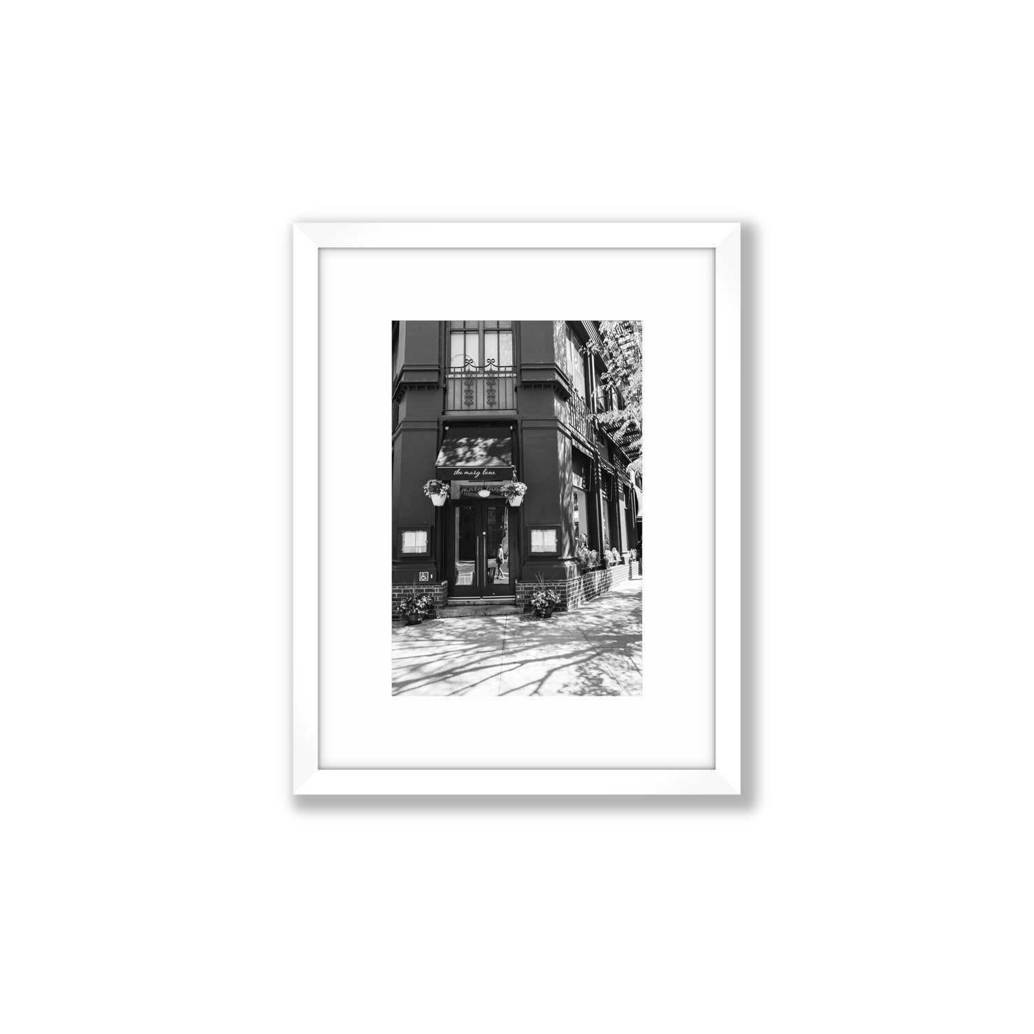 Mary's Corner fine art print, New York, United States, Small, White Frame · Matboard, Fine Art Print