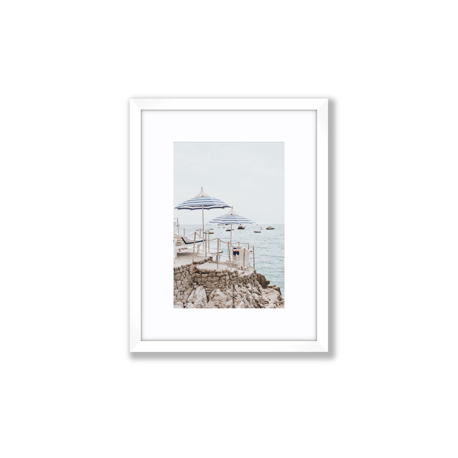 La Scogliera fine art print, Positano, Italy, Small, White Frame · Matboard, Fine Art Print