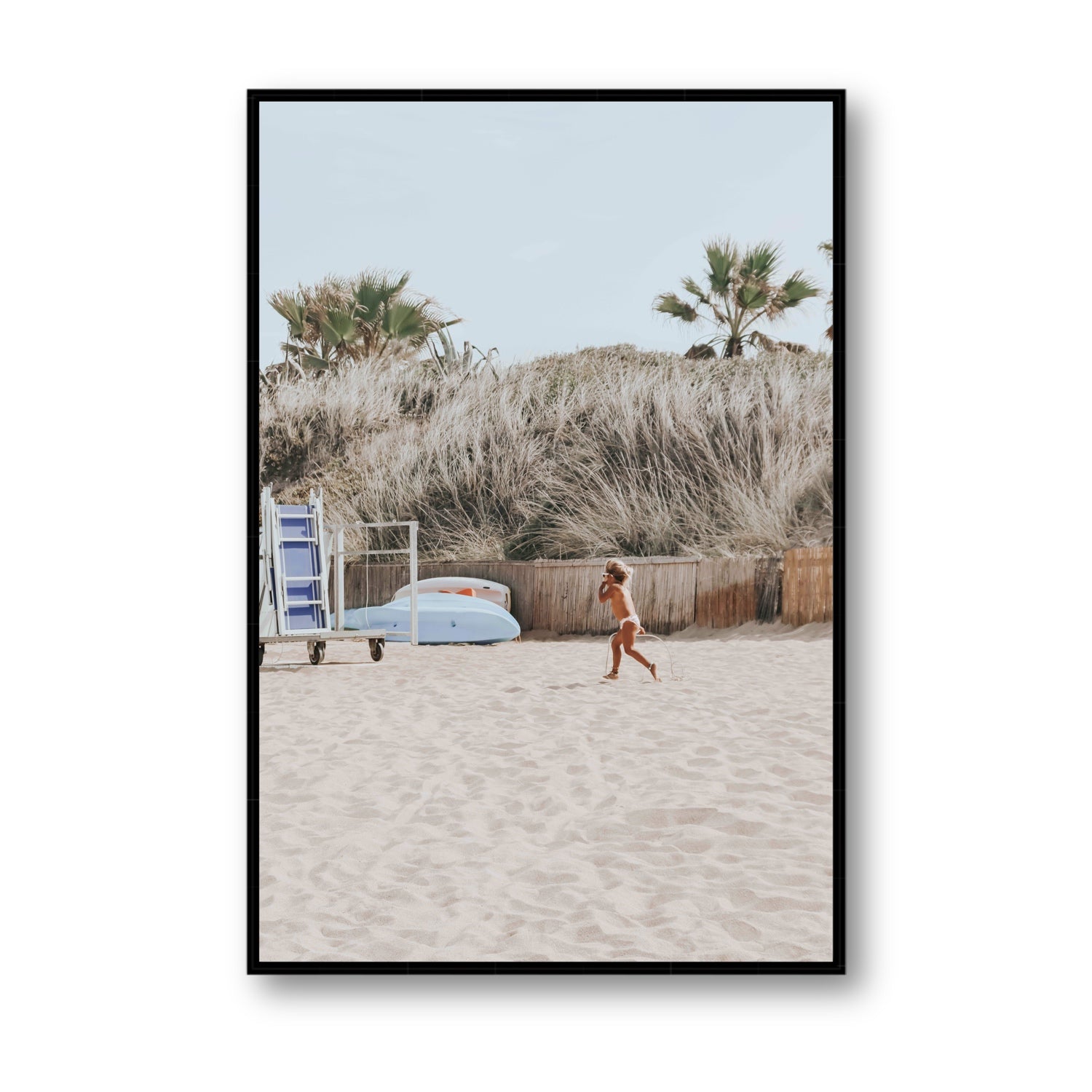 Little Explorer fine art print, Puglia, Italy, Statement, Black Float Frame, Fine Art Canvas