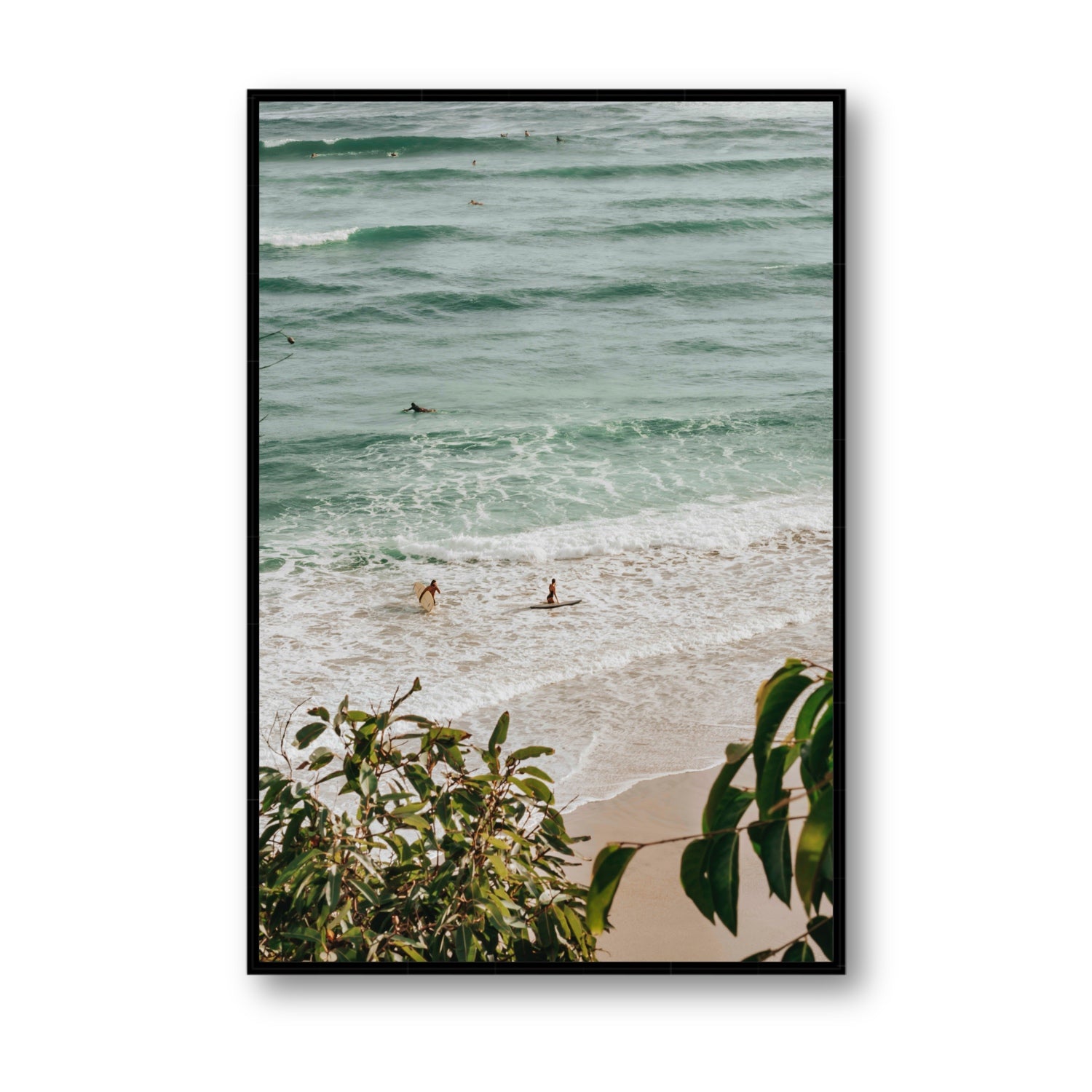 Private Paradise fine art print, Byron Bay, Australia, Statement, Black Float Frame, Fine Art Canvas