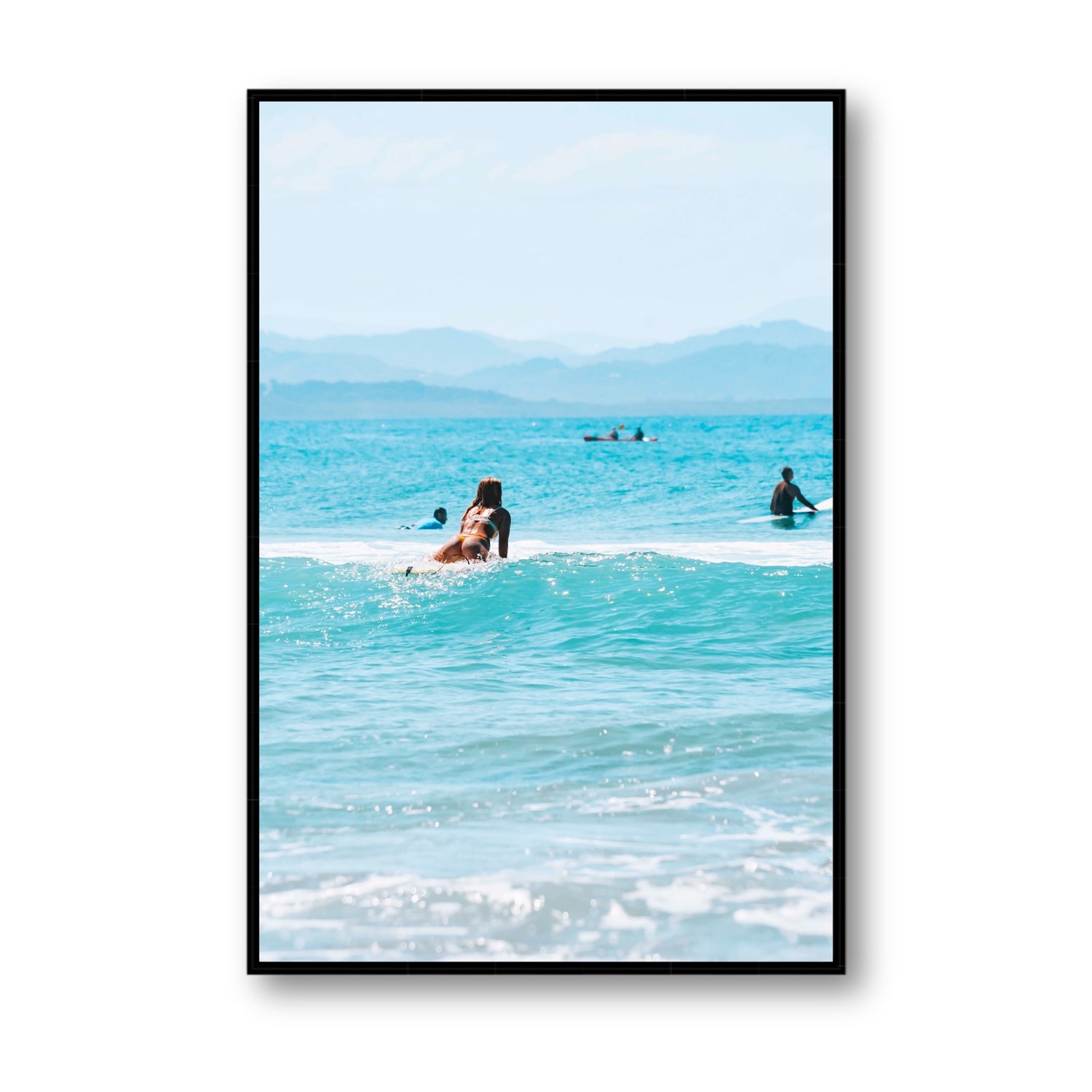 Tatiana fine art print, Byron Bay, Australia, Statement, Black Float Frame, Fine Art Canvas