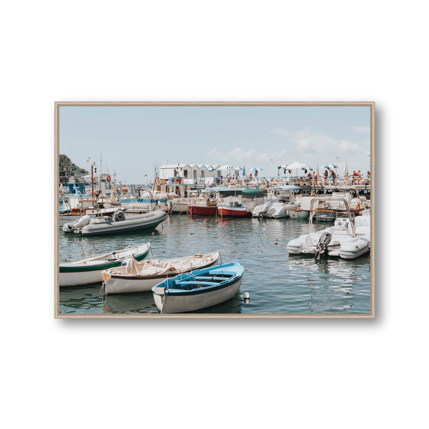 Antico Porto fine art print, Sorrento, Italy, Gallery, Natural Oak Float Frame, Fine Art Canvas