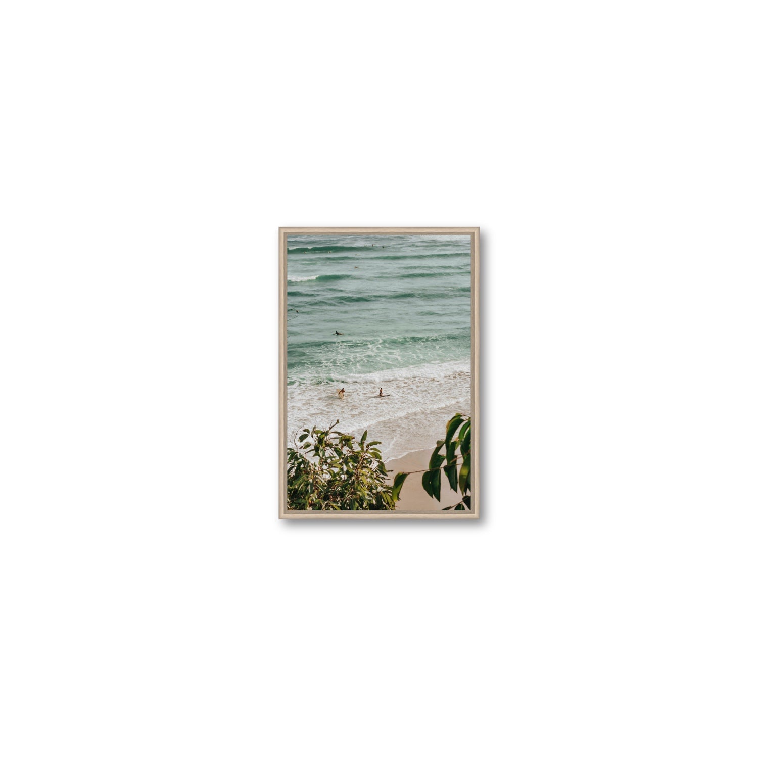 Private Paradise fine art print, Byron Bay, Australia, Small, Natural Oak Float Frame, Fine Art Canvas