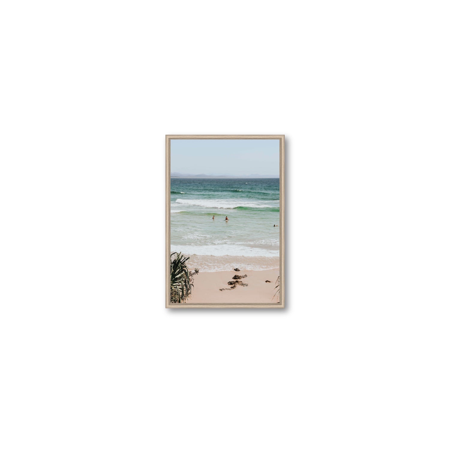 Lets Go Trippin' fine art print, Byron Bay, Australia, Small, Natural Oak Float Frame, Fine Art Canvas