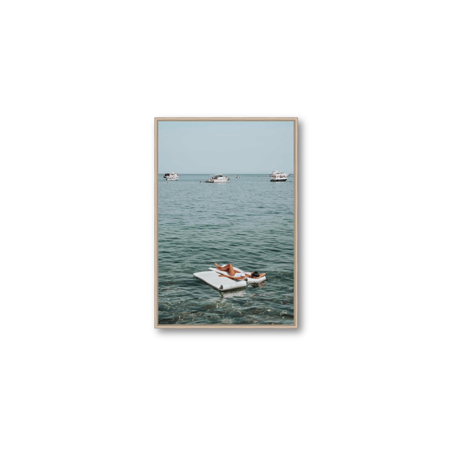 Style Queen fine art print, Tuscany, Italy, Medium, Natural Oak Float Frame, Fine Art Canvas