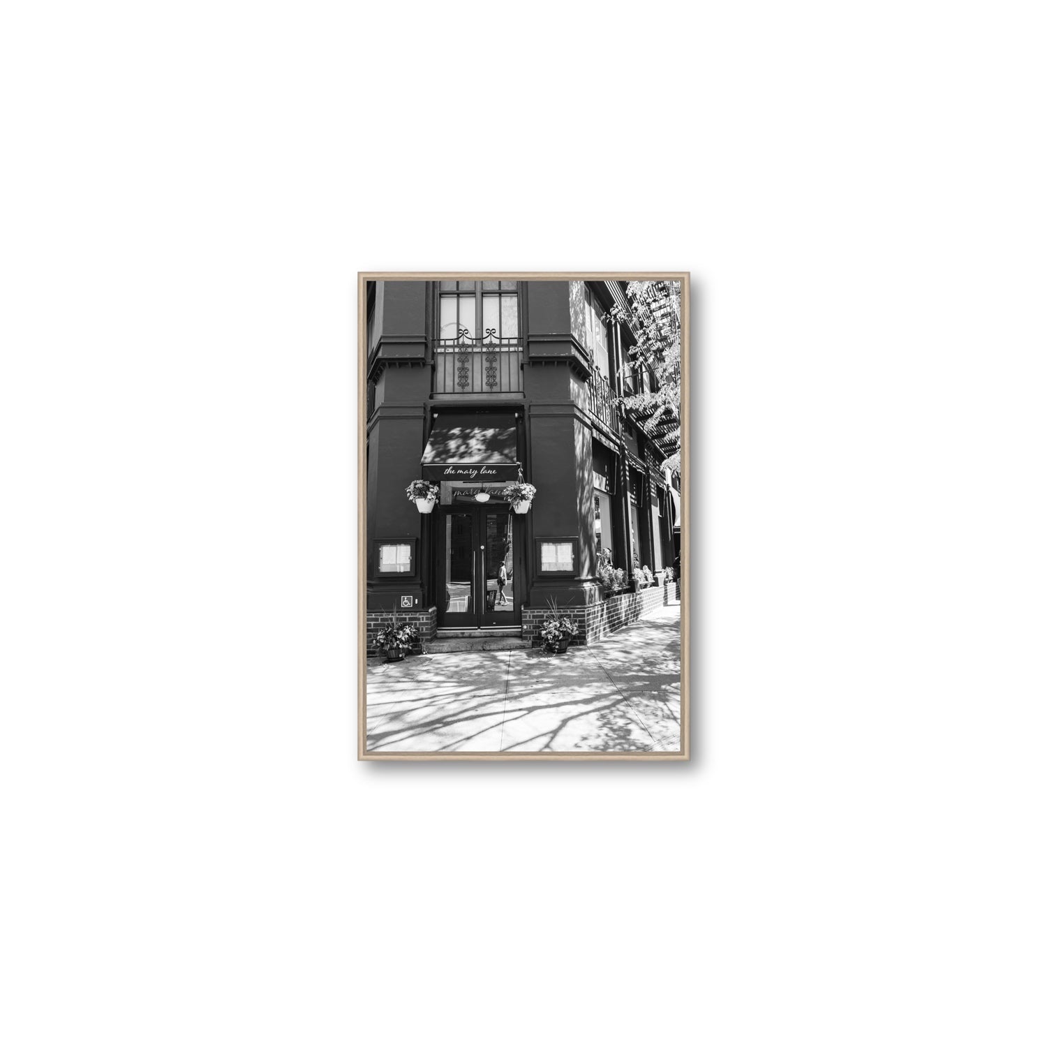 Mary's Corner fine art print, New York, United States, Medium, Natural Oak Float Frame, Fine Art Canvas