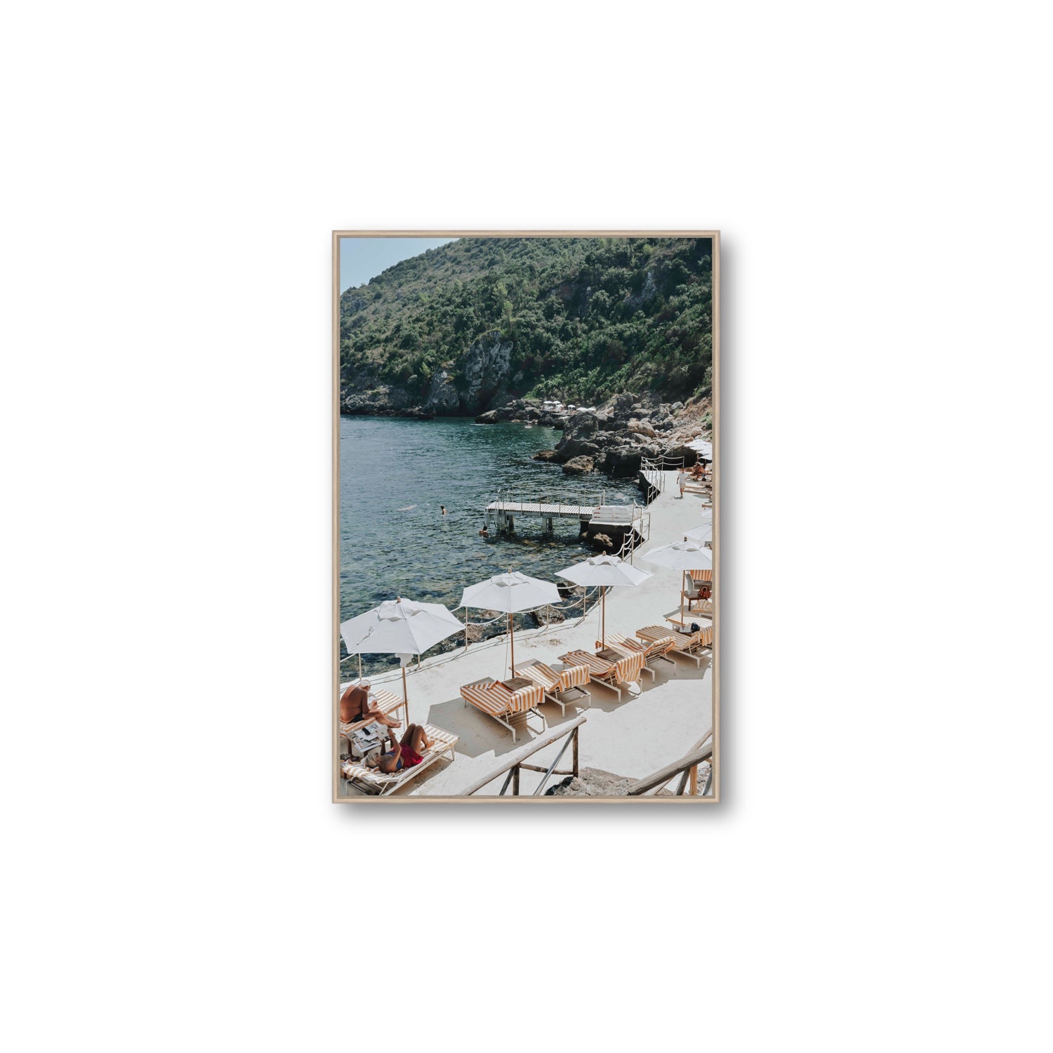 Always Better Together fine art print, Tuscany, Italy, Large, Natural Oak Float Frame, Fine Art Canvas