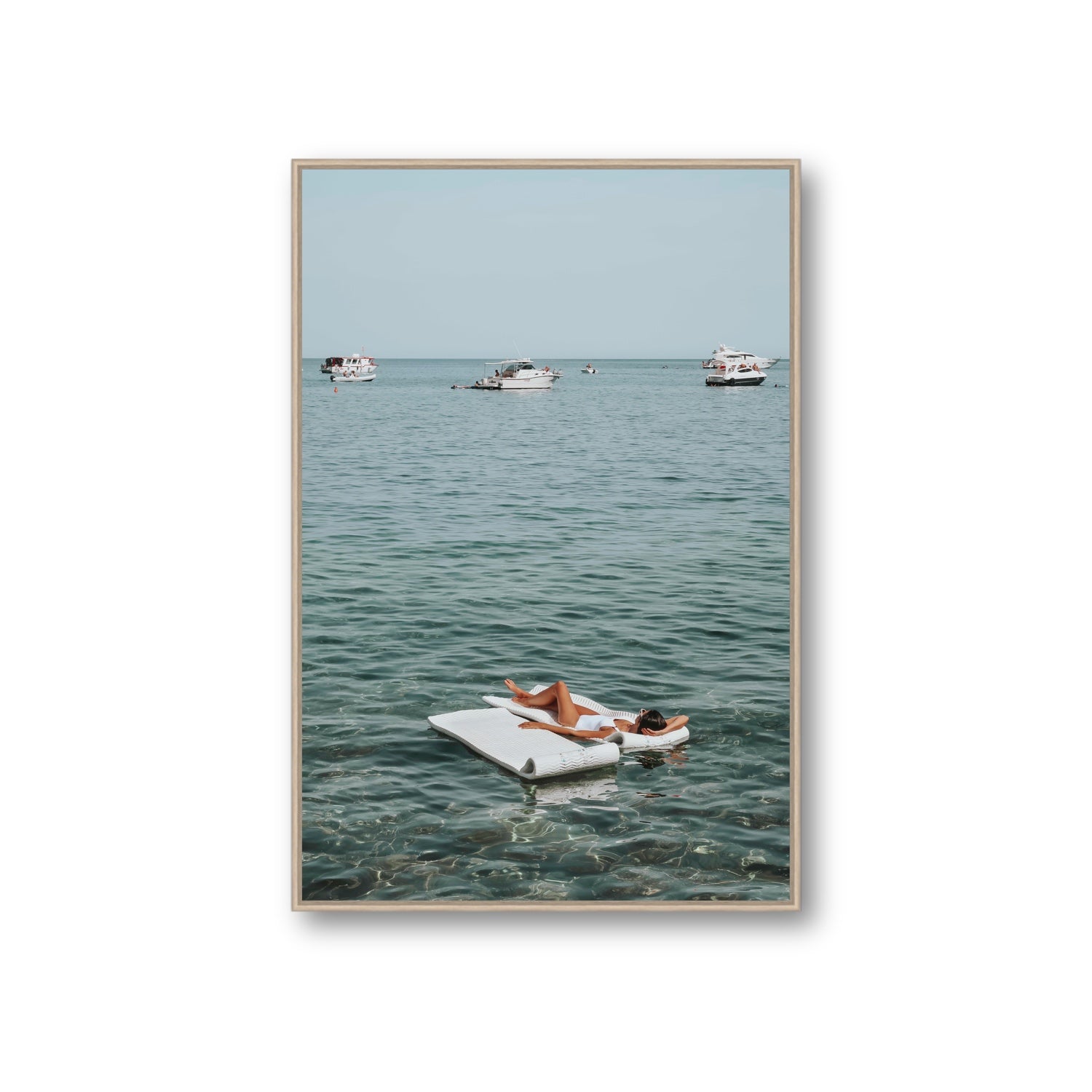 Style Queen fine art print, Tuscany, Italy, Giant, Natural Oak Float Frame, Fine Art Canvas