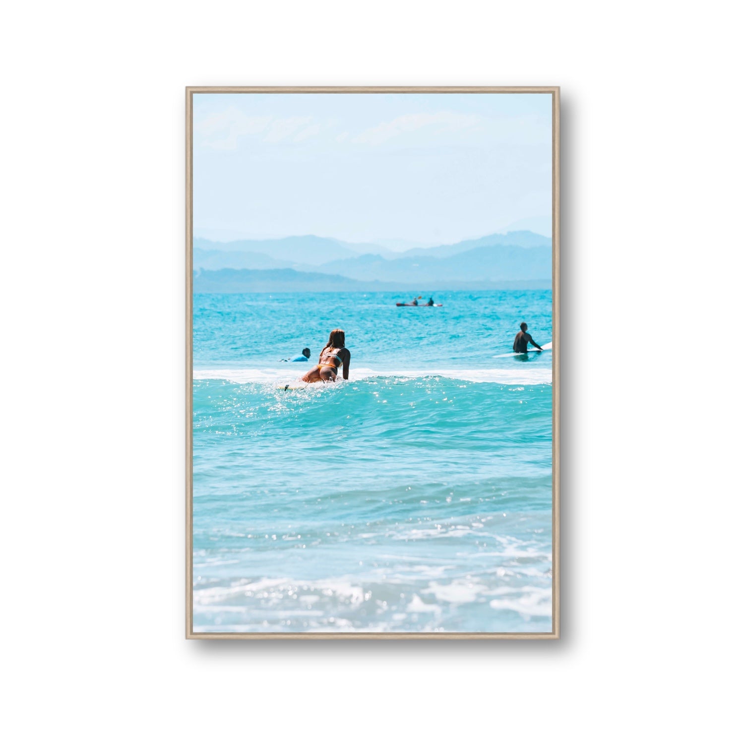 Tatiana fine art print, Byron Bay, Australia, Gallery, Natural Oak Float Frame, Fine Art Canvas
