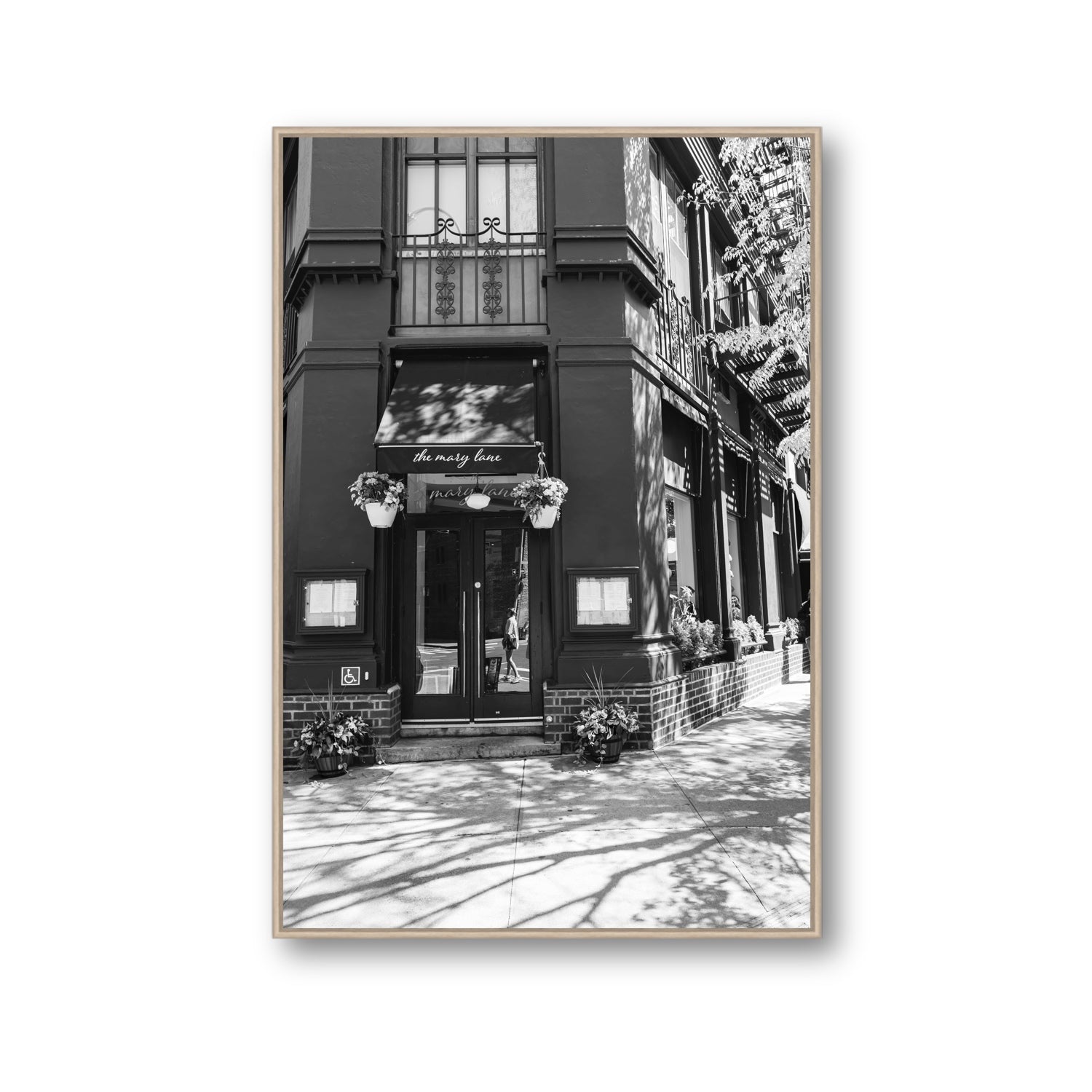Mary's Corner fine art print, New York, United States, Gallery, Natural Oak Float Frame, Fine Art Canvas