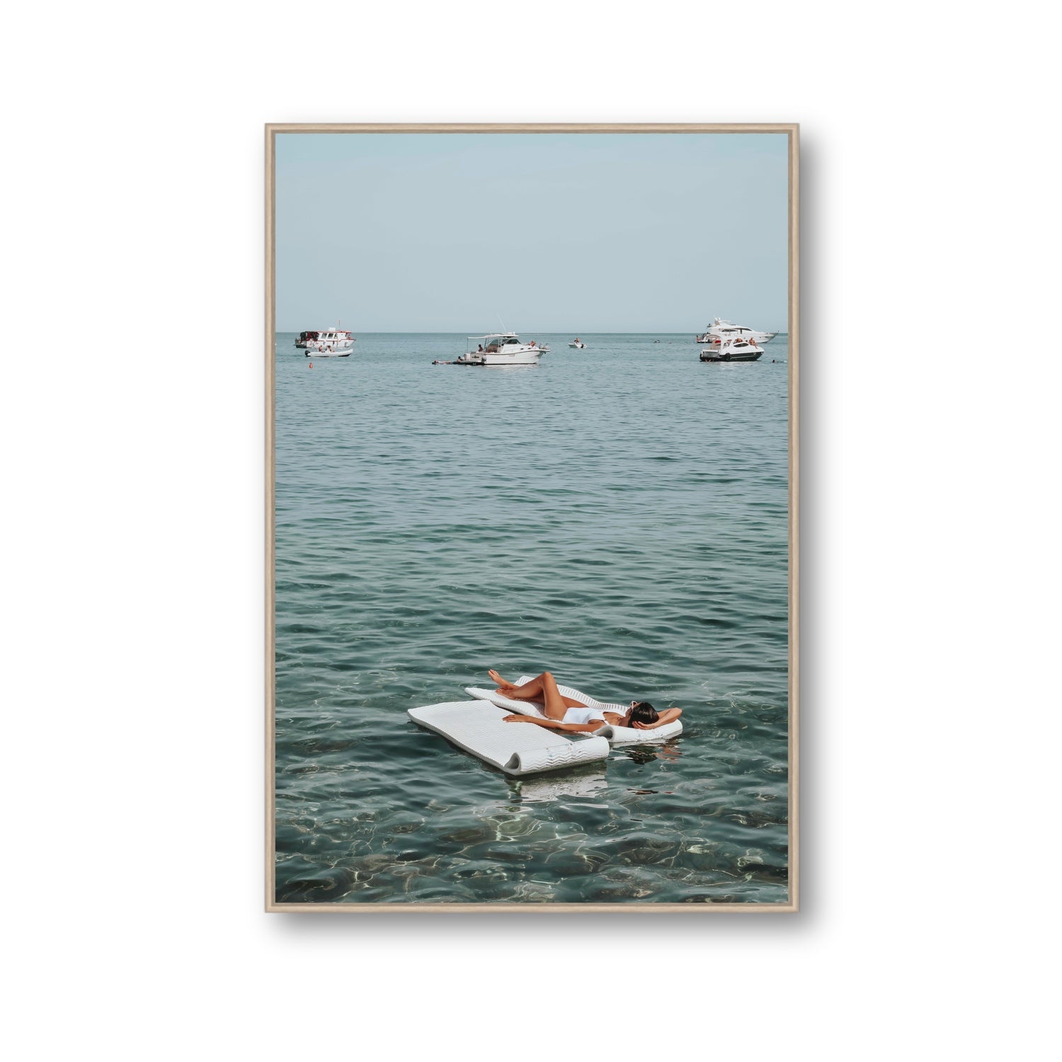 Style Queen fine art print, Tuscany, Italy, Gallery, Natural Oak Float Frame, Fine Art Canvas