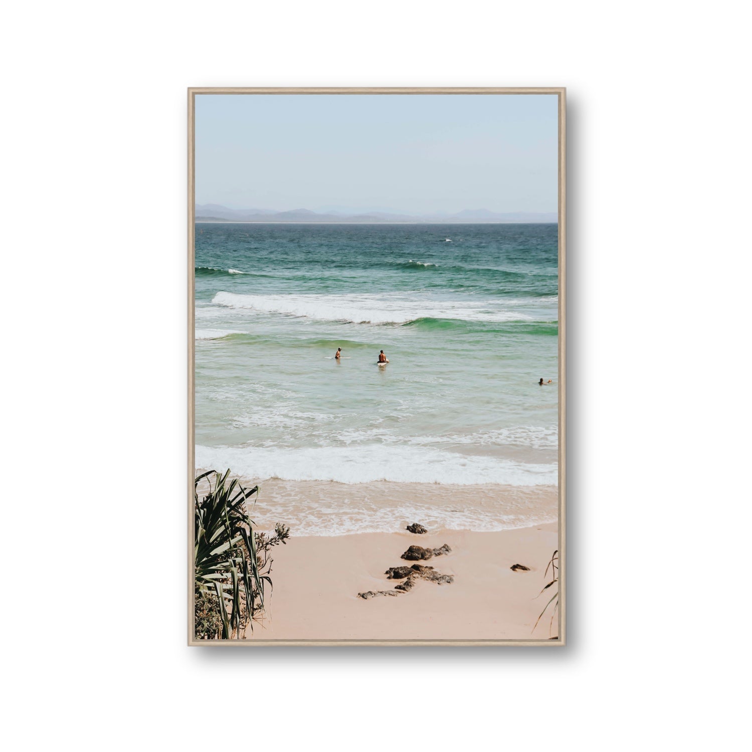 Lets Go Trippin' fine art print, Byron Bay, Australia, Gallery, Natural Oak Float Frame, Fine Art Canvas