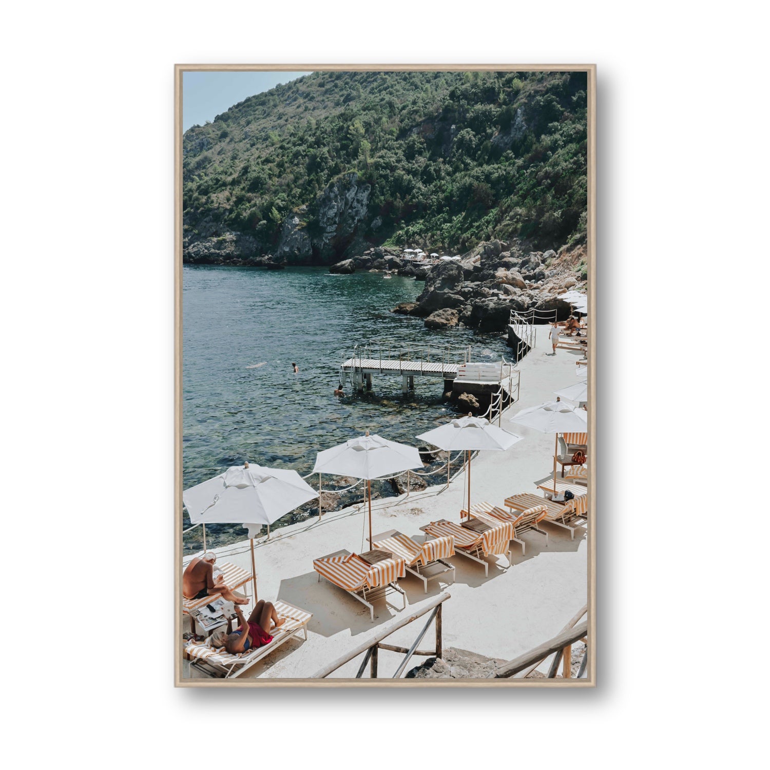 Always Better Together fine art print, Tuscany, Italy, Statement, Natural Oak Float Frame, Fine Art Canvas