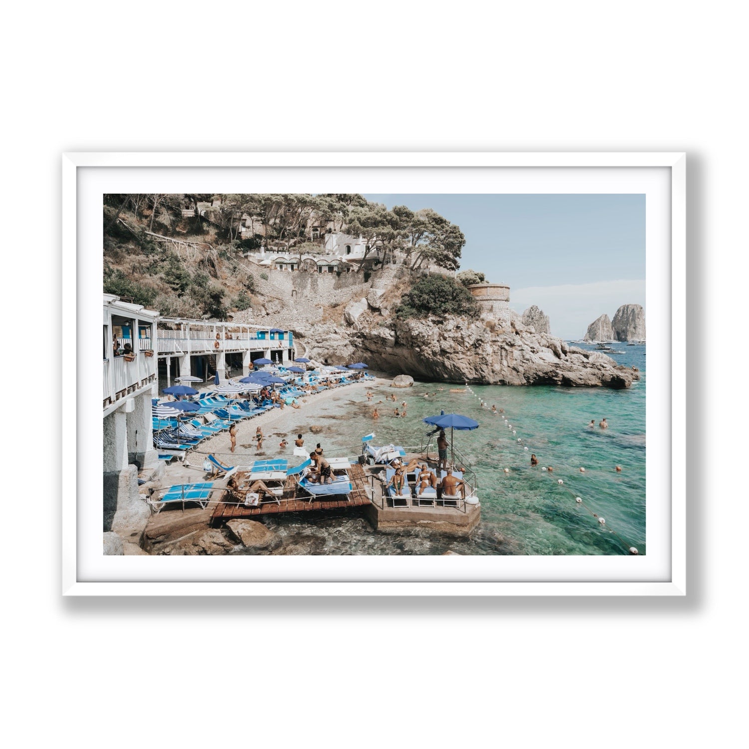 Vita Bella fine art print, Capri, Italy, Gallery, White Frame · Matboard, Fine Art Print