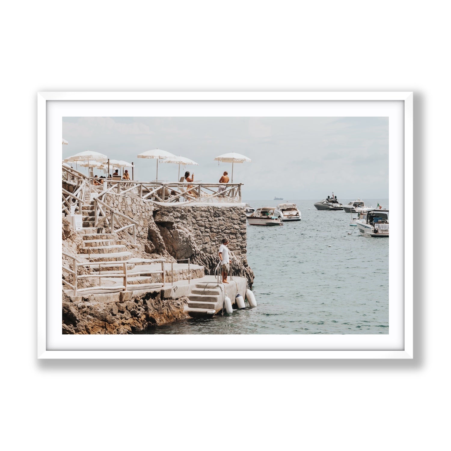 Conca Del Sogno fine art print, Nerano, Italy, Gallery, White Frame · Matboard, Fine Art Print